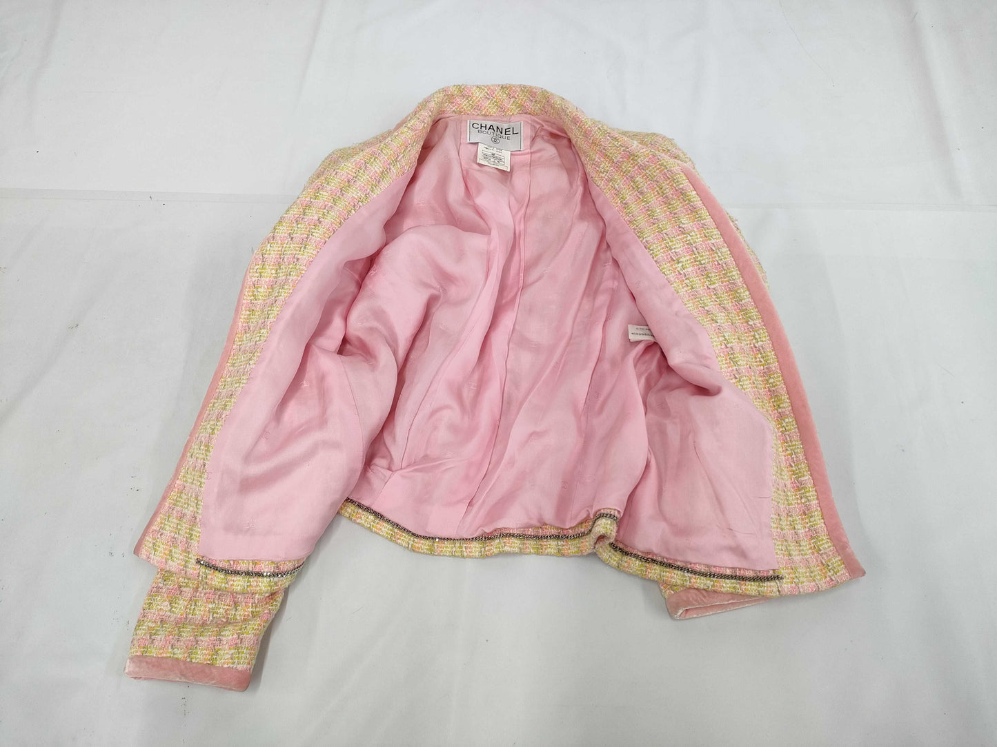 CHANEL Tweed Skirt Set with Coco Mark, 96P, P06423, Size 40, Other Apparel