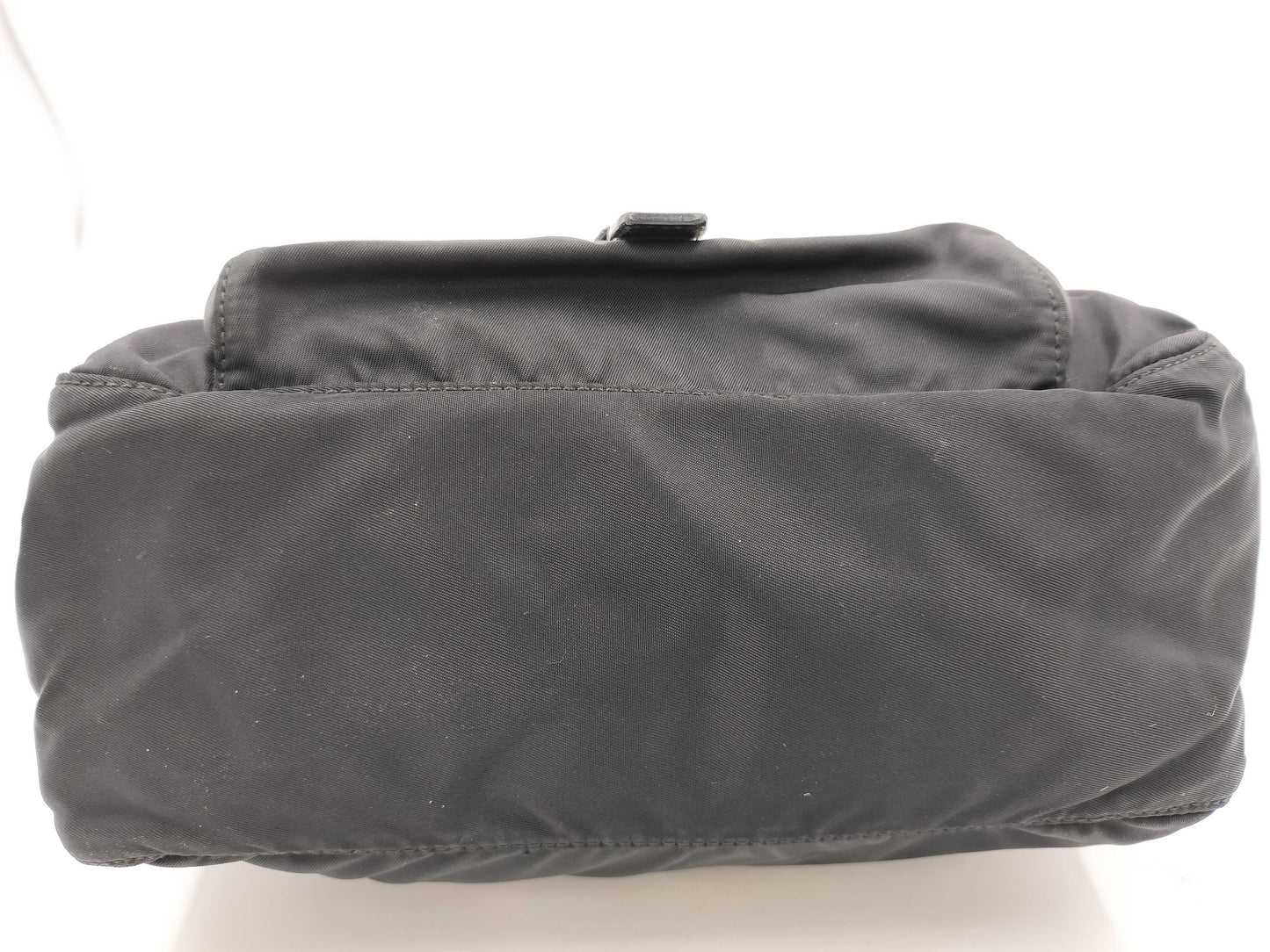 PRADA Prada Triangle Logo Black Shoulder Bag