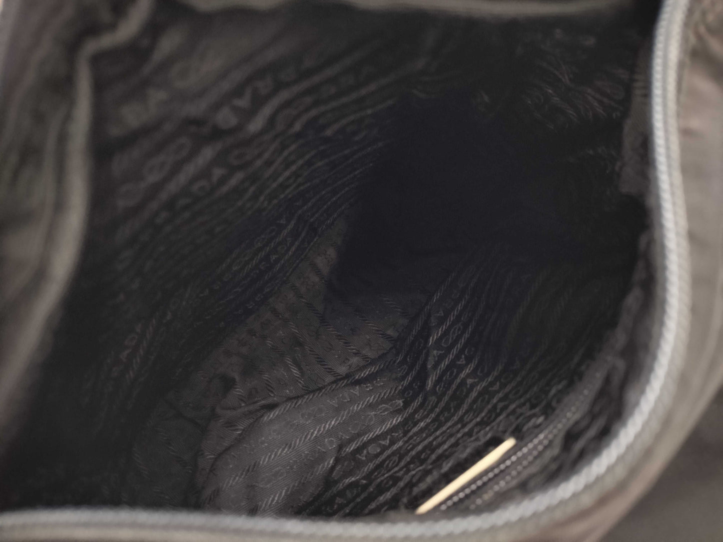 PRADA Prada Triangle Logo Black Shoulder Bag