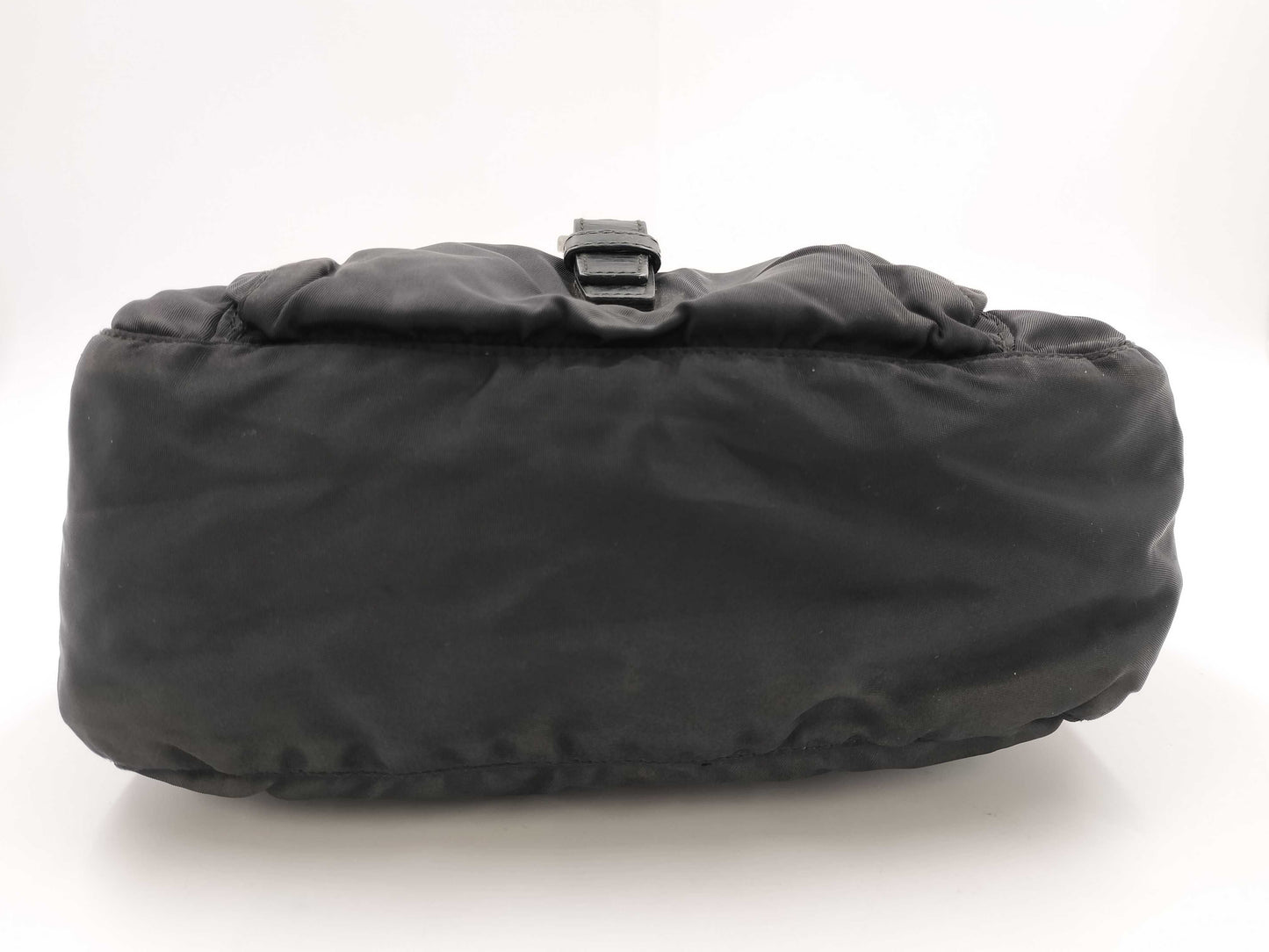 PRADA Prada Triangle Logo Black Shoulder Bag