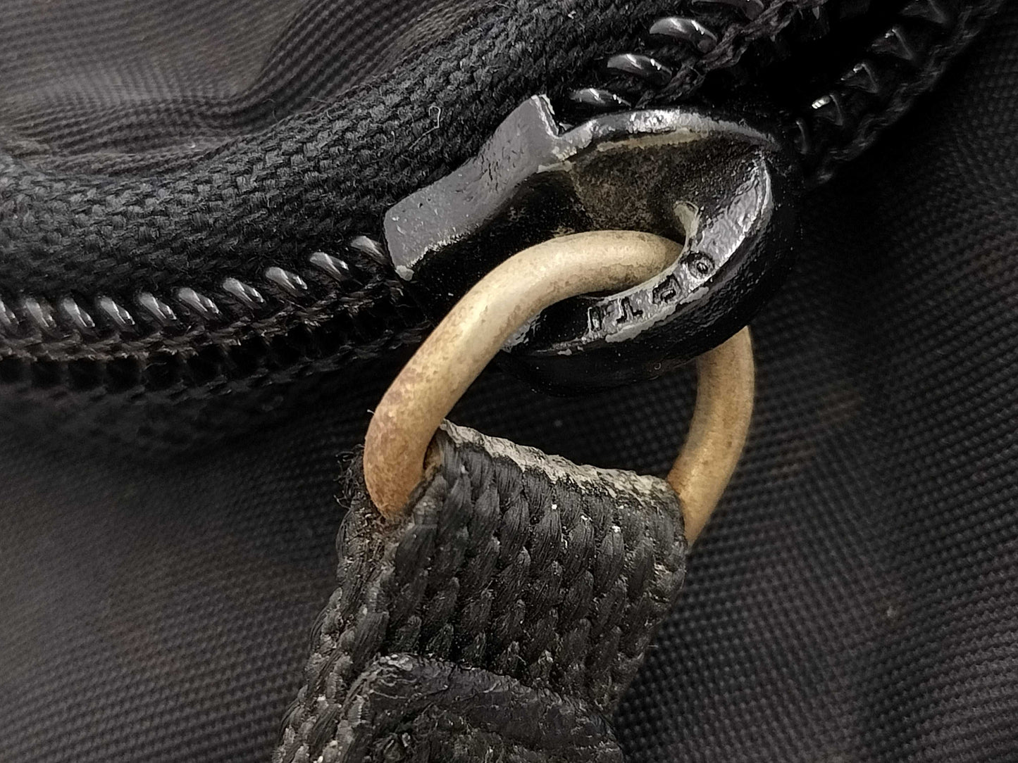 PRADA Prada Triangle Logo Black Shoulder Bag