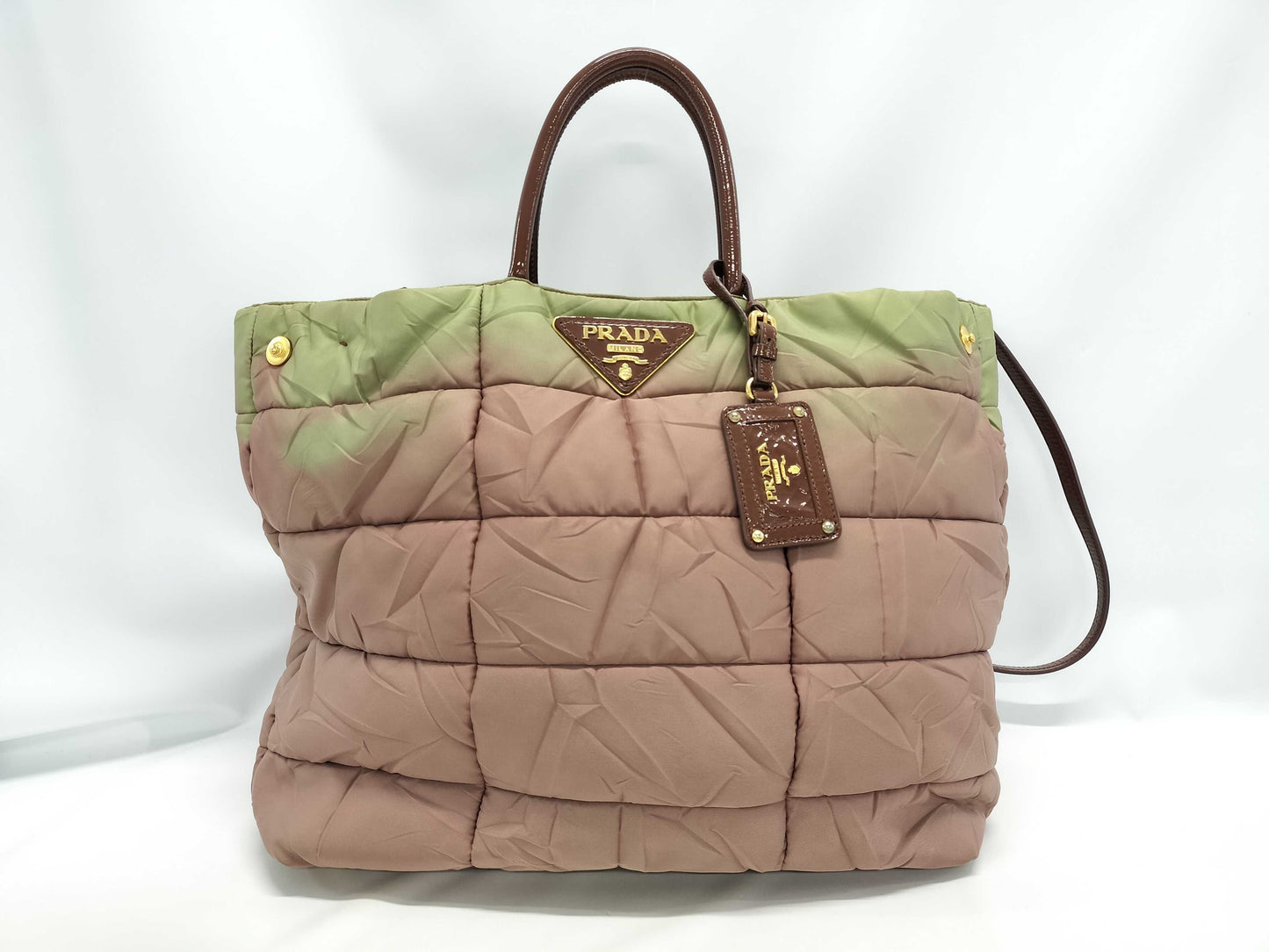 PRADA Nylon 2-Way Shoulder Handbag