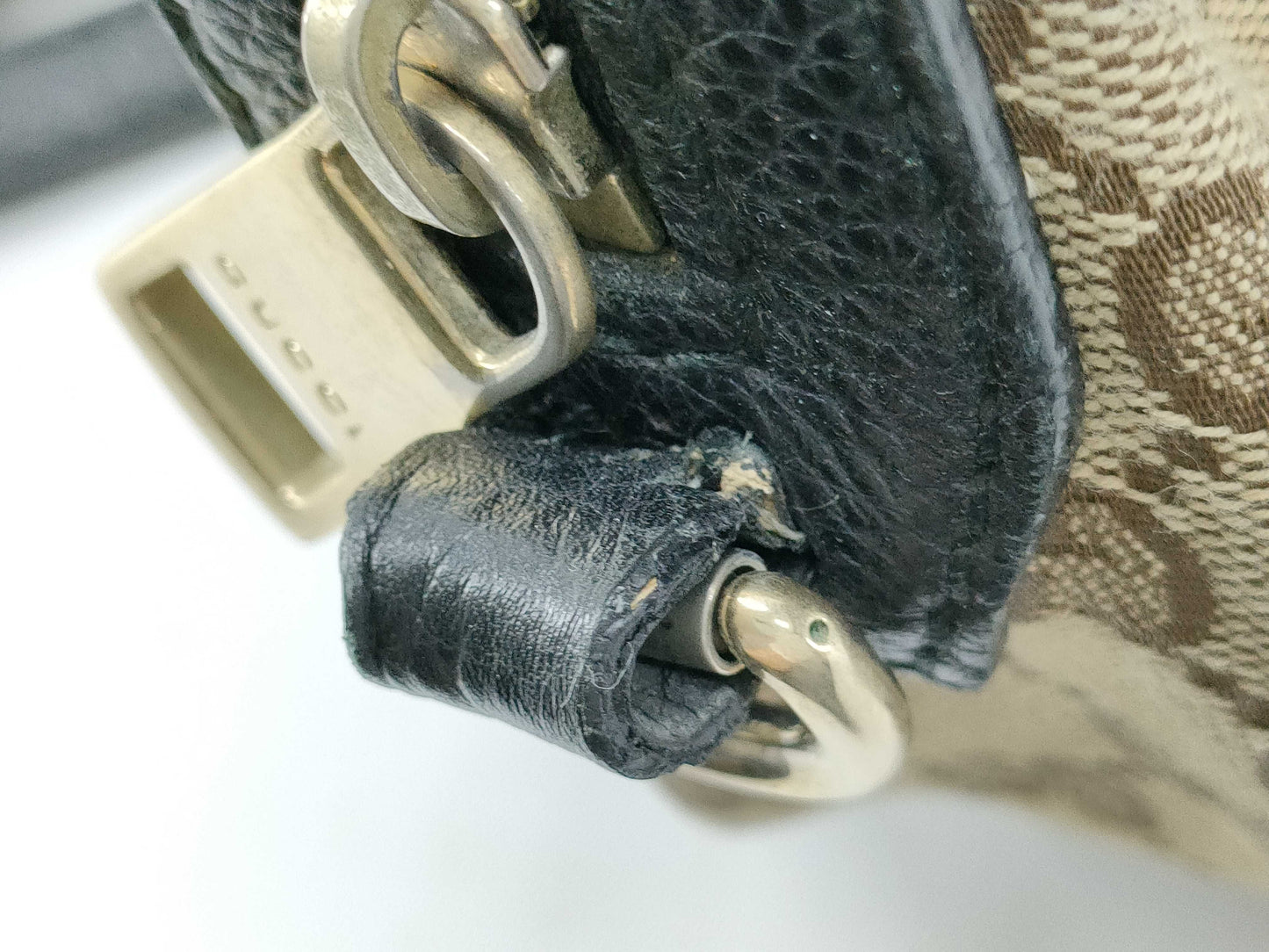 GUCCI GG Canvas Boston Bag with GG Pattern