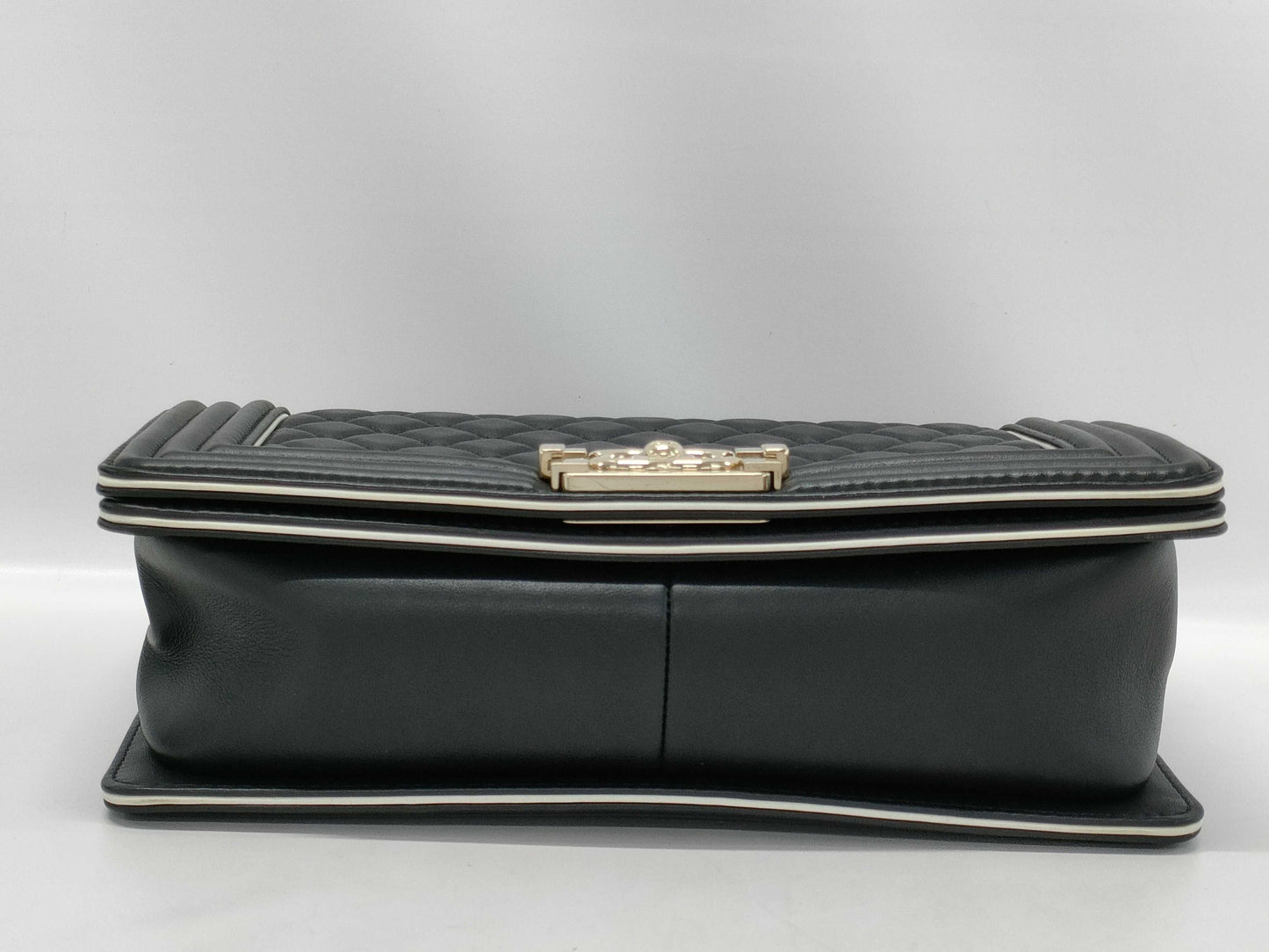 CHANEL Lambskin Boy Handle Shoulder Bag