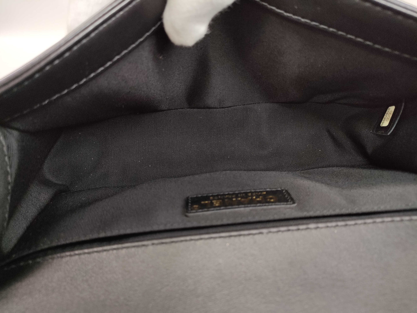 CHANEL Lambskin Boy Handle Shoulder Bag