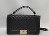 CHANEL Lambskin Boy Handle Shoulder Bag
