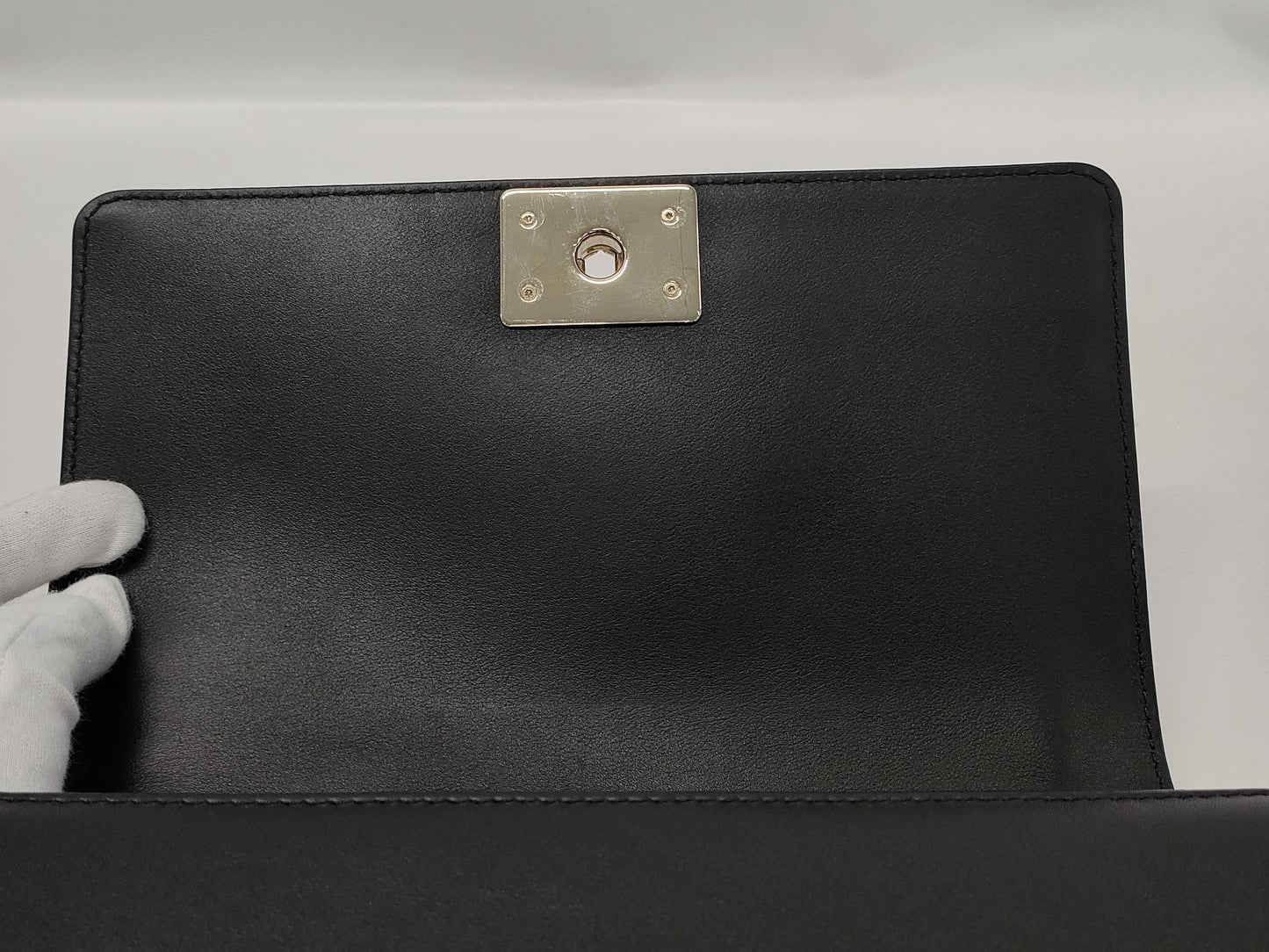 CHANEL Lambskin Boy Handle Shoulder Bag