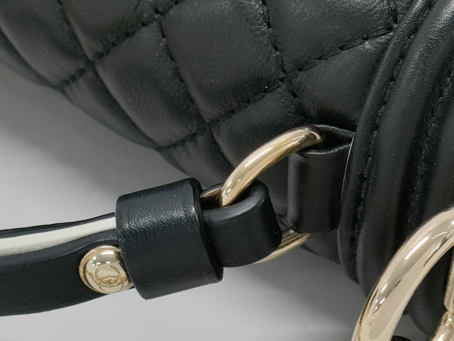 CHANEL Lambskin Boy Handle Shoulder Bag