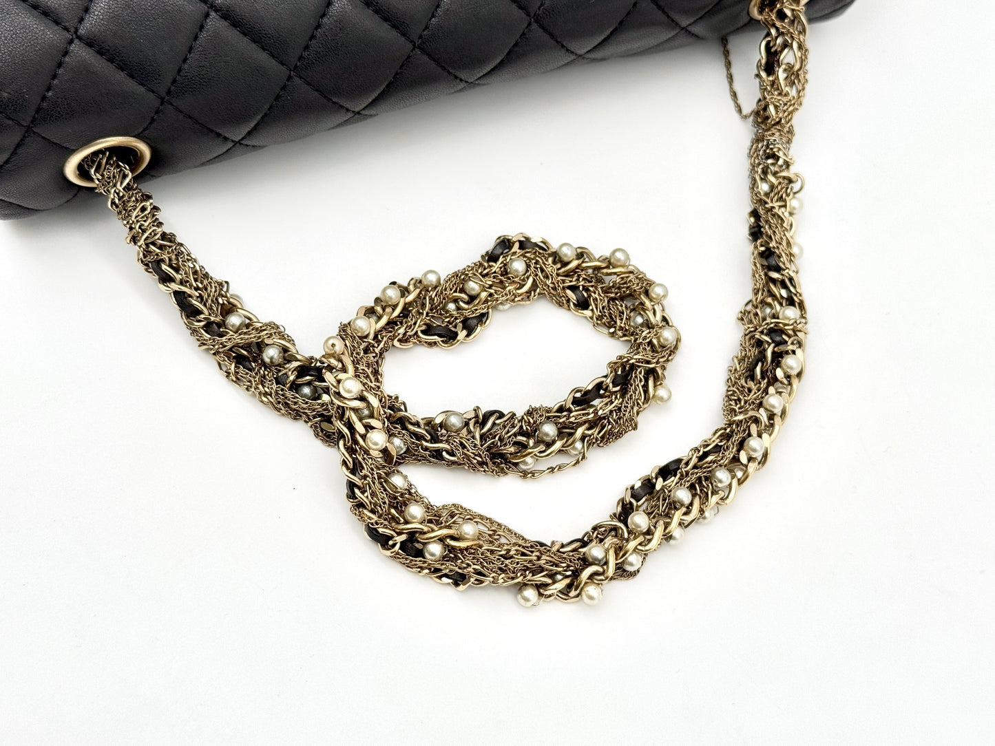 CHANEL Matelasse Chain Shoulder Bag, Lambskin, Westminster, 20s, with Warranty Seal, W24.5cm