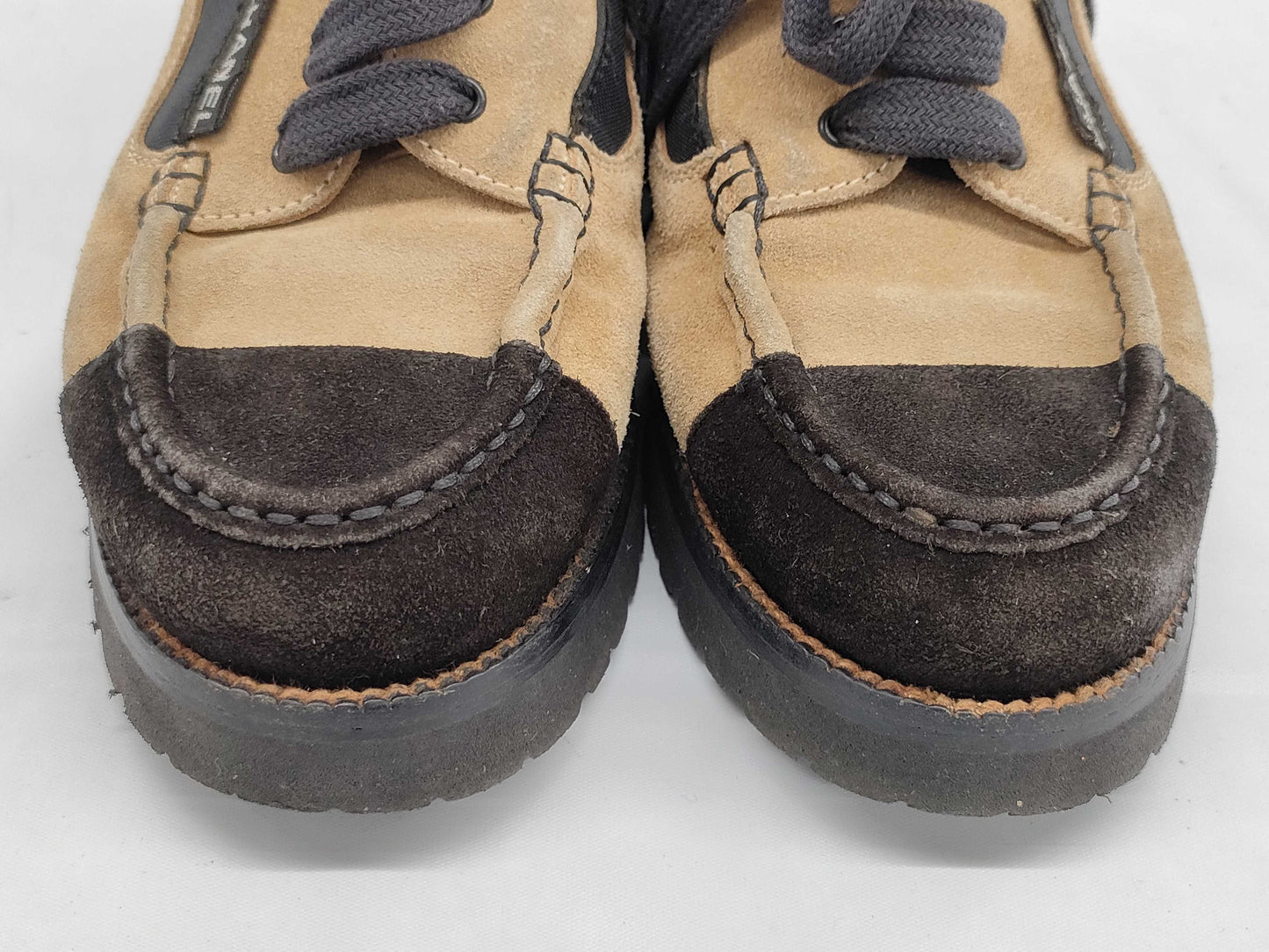 CHANEL suede high-top sneakers, size 35