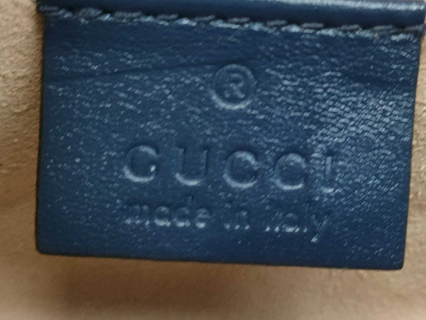 GUCCI GG Marmont Mini Shoulder Bag, Navy
