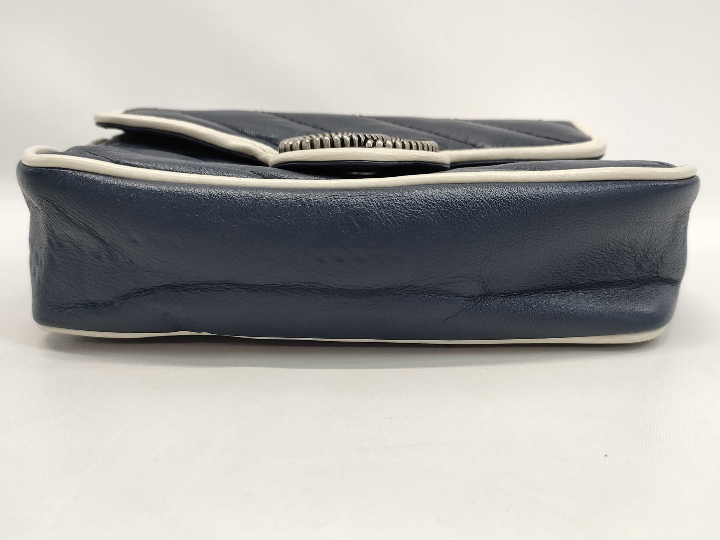 GUCCI GG Marmont Mini Shoulder Bag, Navy