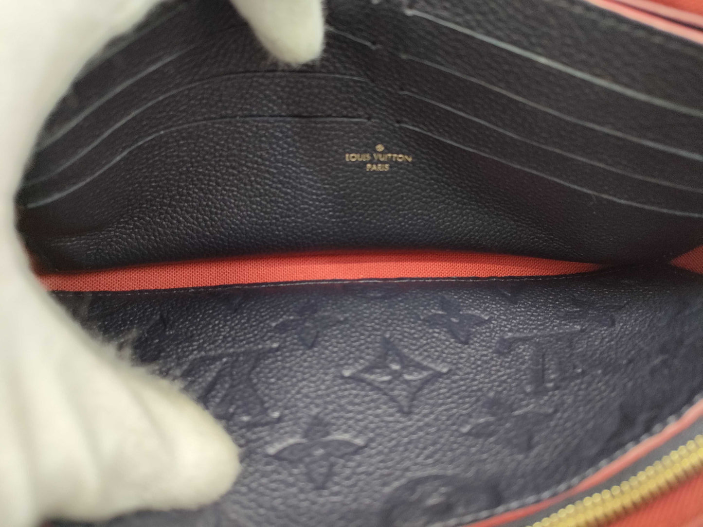 LOUIS VUITTON LV Empreinte Pochette Felicie Shoulder Bag Marine Rouge Shoulder Bag