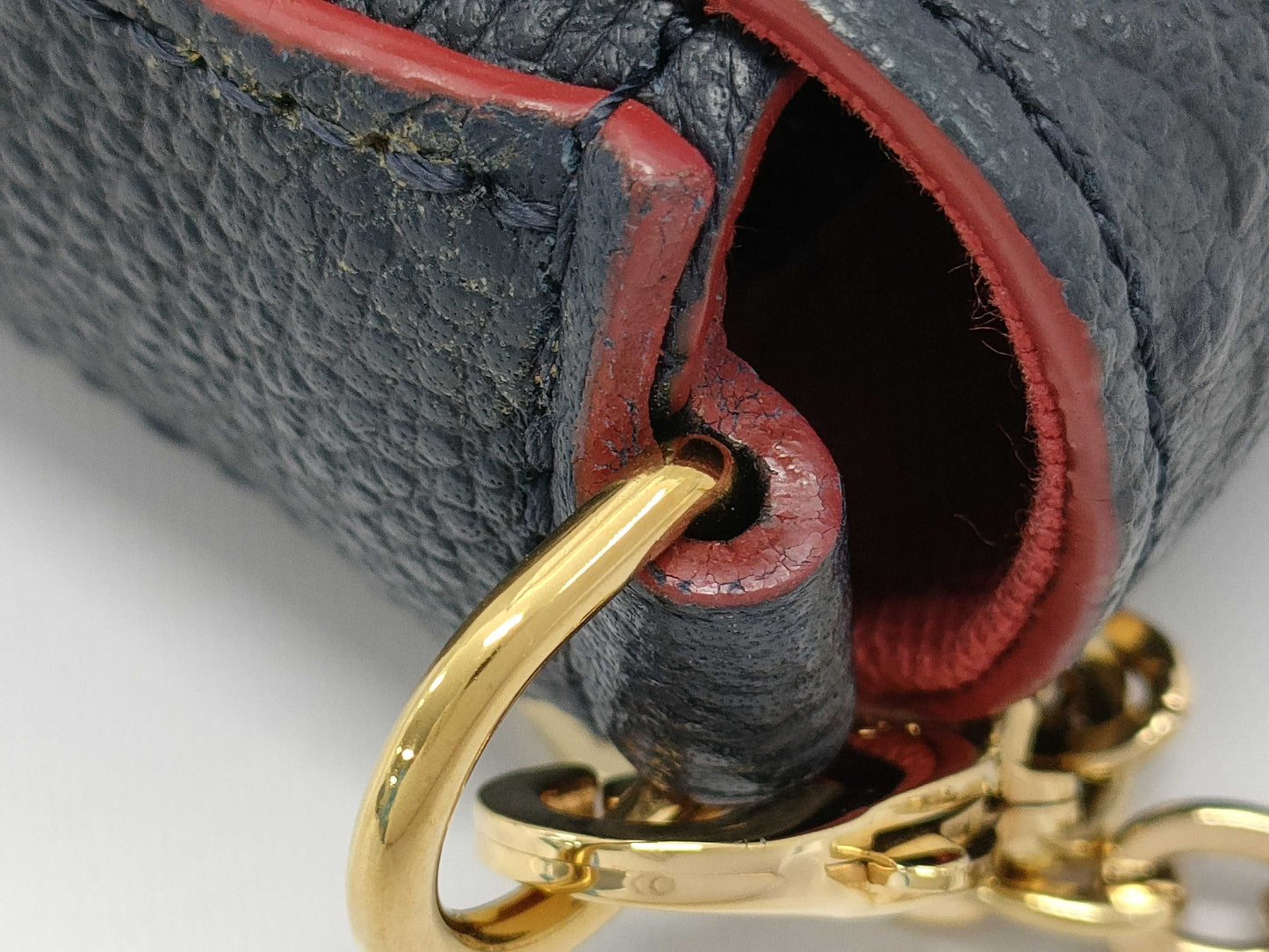 LOUIS VUITTON LV Empreinte Pochette Felicie Shoulder Bag Marine Rouge Shoulder Bag