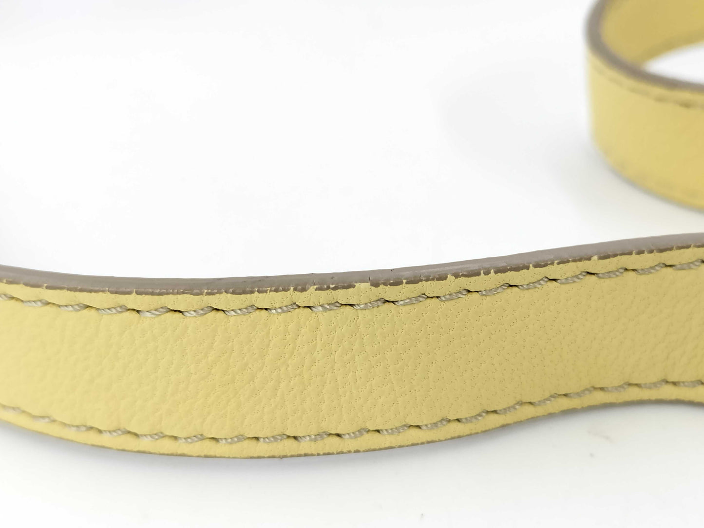 Falorni Leather Yellow Shoulder Bag