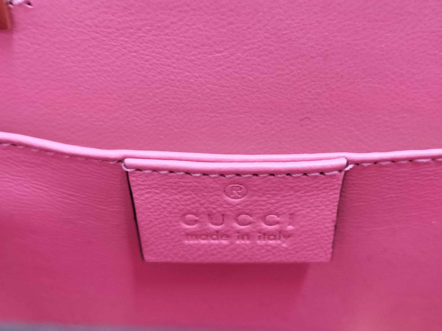GUCCI Sylvie Shoulder Bag/Handbag Pink