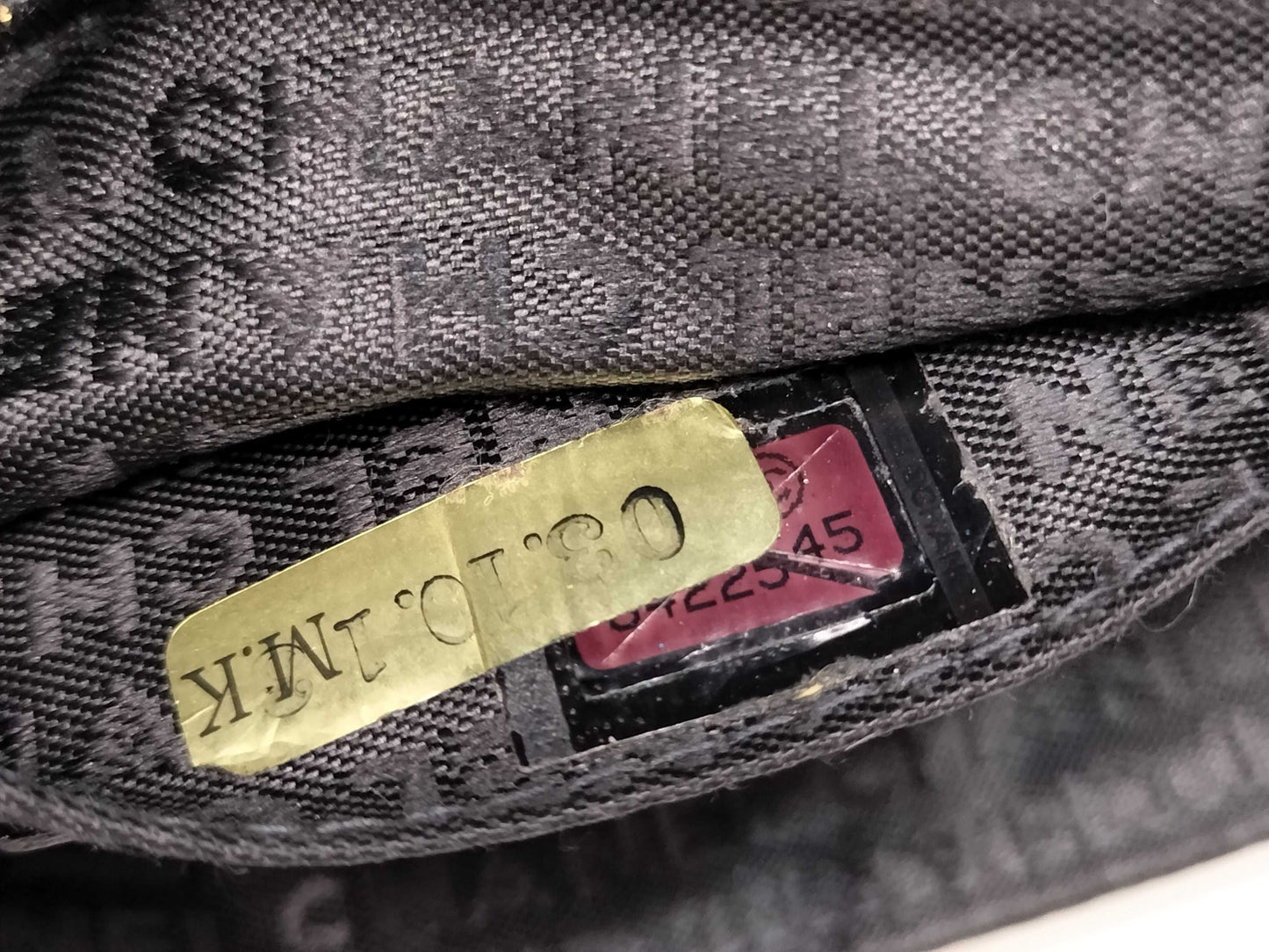 CHANEL Chocobar Satin Chain Shoulder Bag with Coco Mark, Black