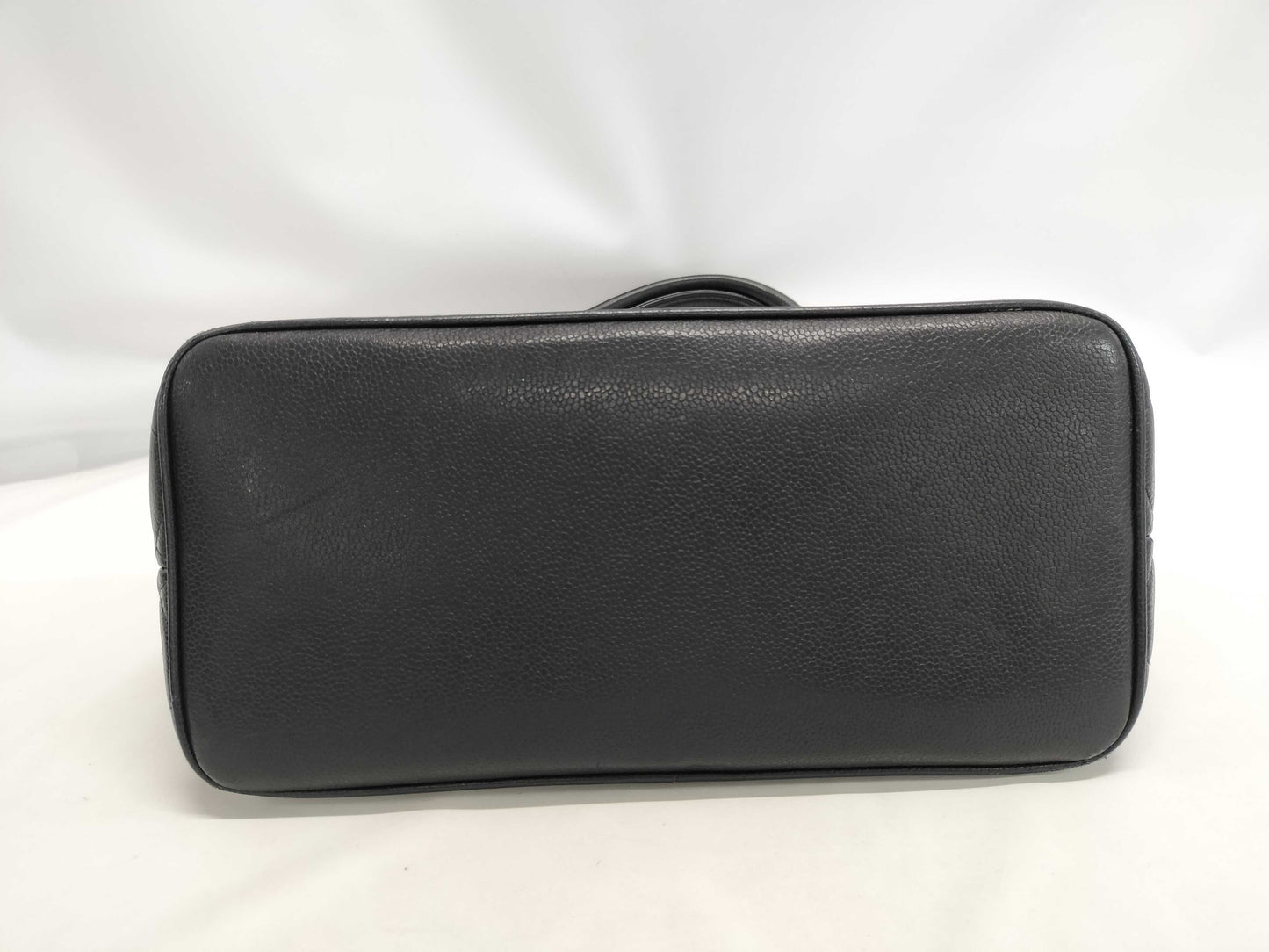 CHANEL Caviar Skin Tote Bag, Reproduction Tote Bag, Large Coco Mark, Matelasse, Black Tote Bag