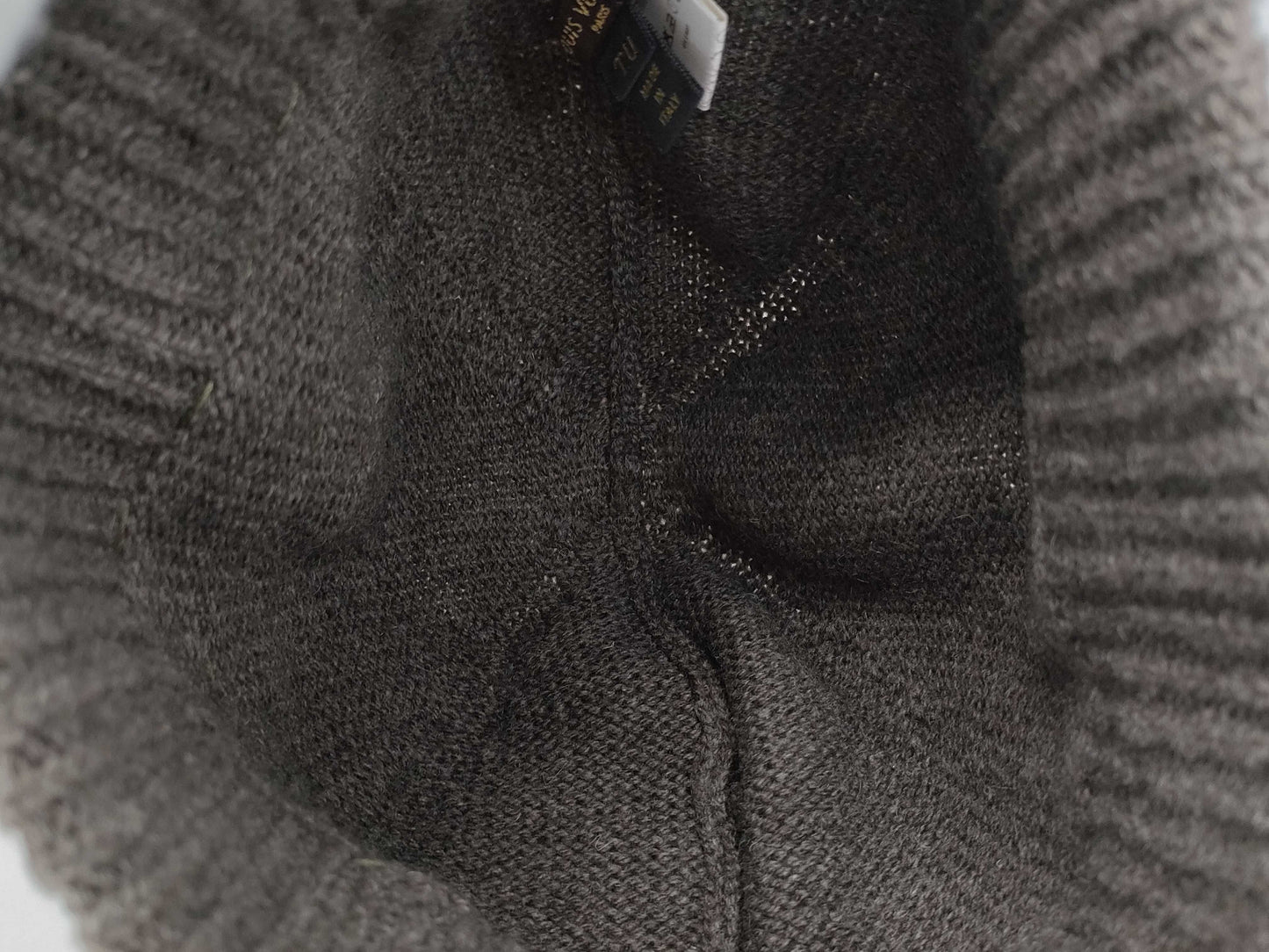 LOUIS VUITTON Brown Knit Hat Other Accessories