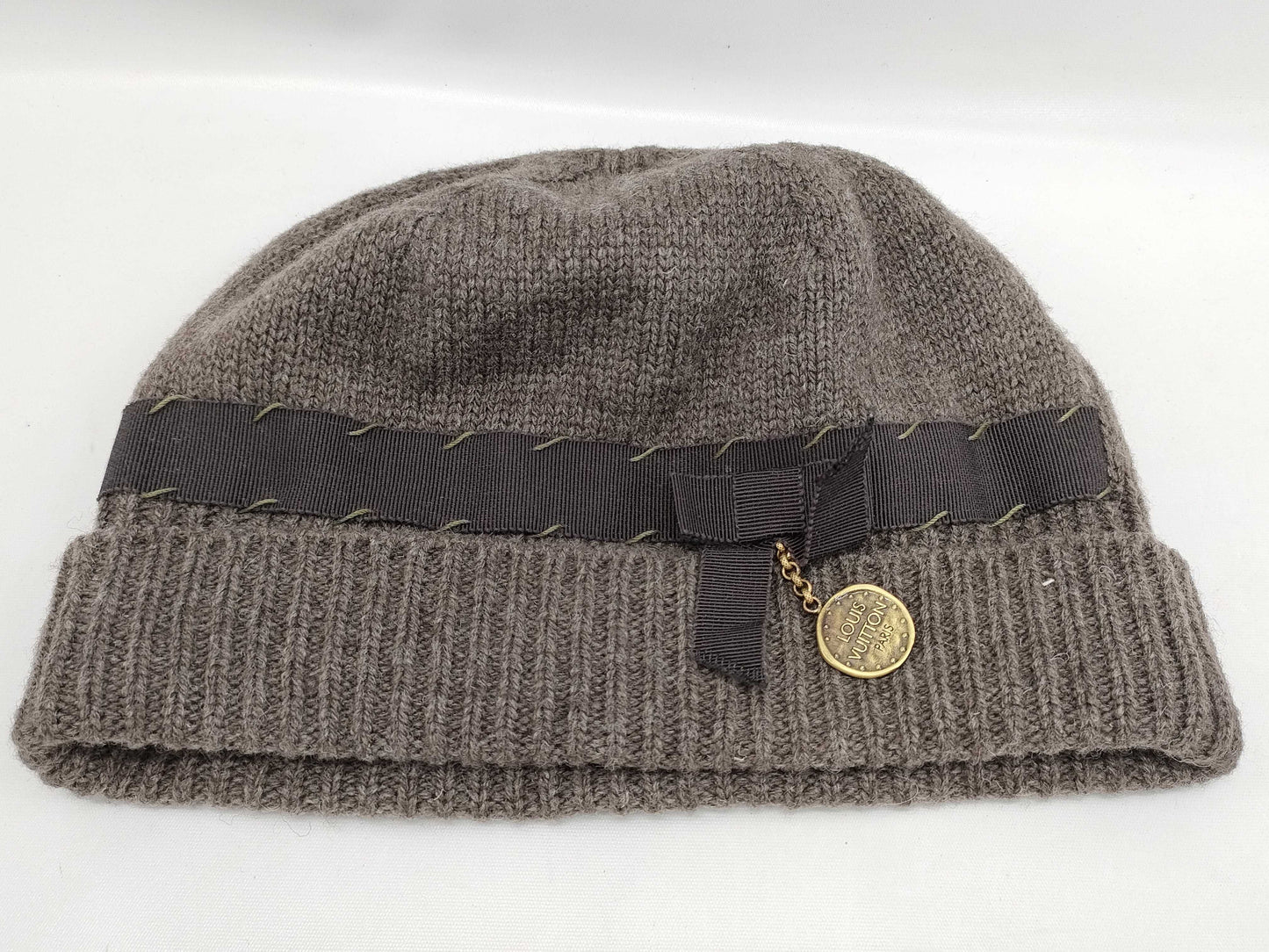 LOUIS VUITTON Brown Knit Hat Other Accessories