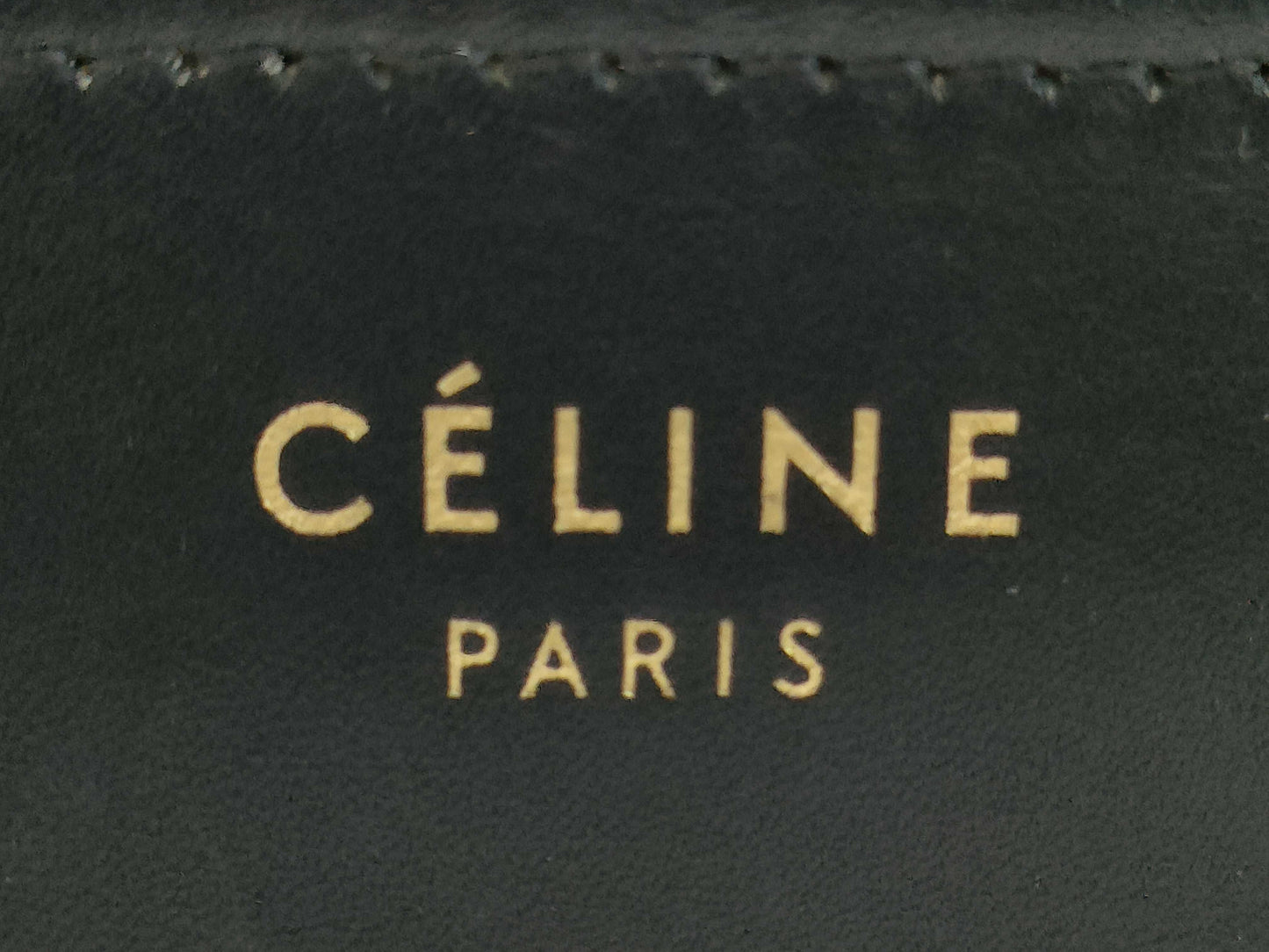 CELINE CE Luggage Micro White/Blue Tote Bag