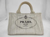 PRADA PR Canapa White Handbag