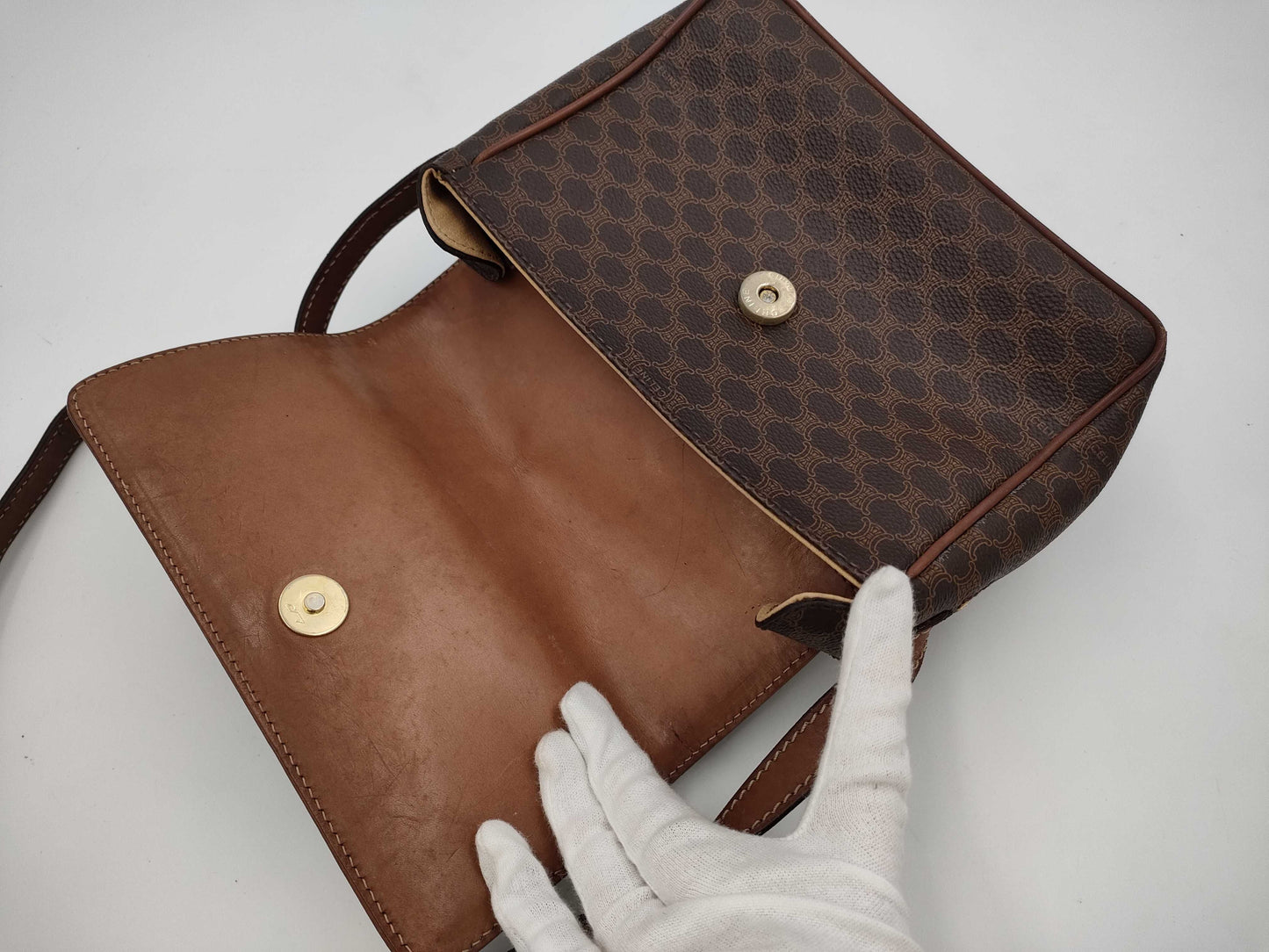 CELINE Macadam Shoulder Bag