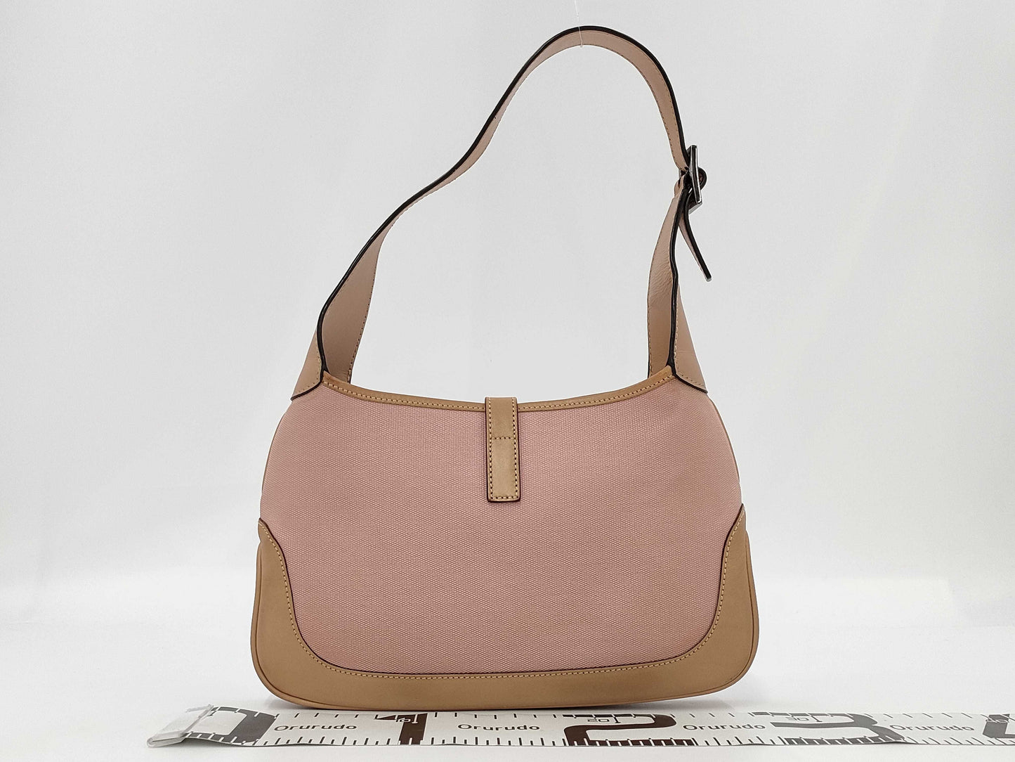 GUCCI GUCCI Shoulder Bag Jackie Pink Brown Suede Leather Women's Handbag