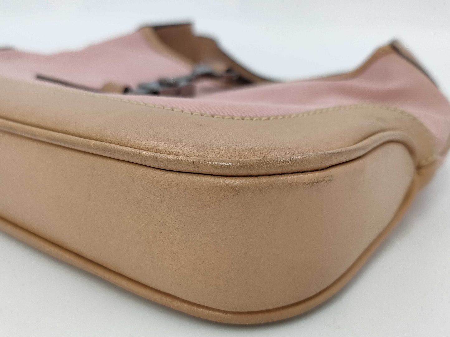 GUCCI GUCCI Shoulder Bag Jackie Pink Brown Suede Leather Women's Handbag