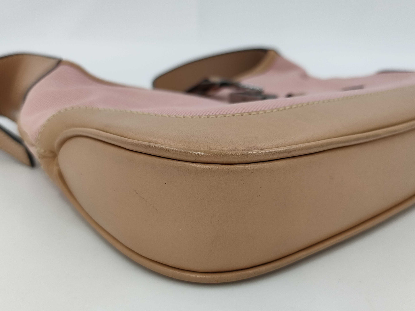 GUCCI GUCCI Shoulder Bag Jackie Pink Brown Suede Leather Women's Handbag