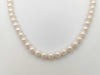 Pearl diameter approximately 6.5mm-6.8mm, Sterling Silver, 29.3g, Necklace