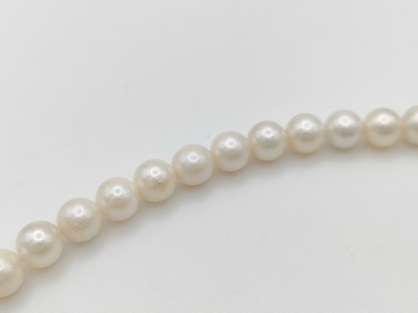 Pearl diameter approximately 5.9mm-6.3mm, Sterling Silver, 25.0g, Necklace
