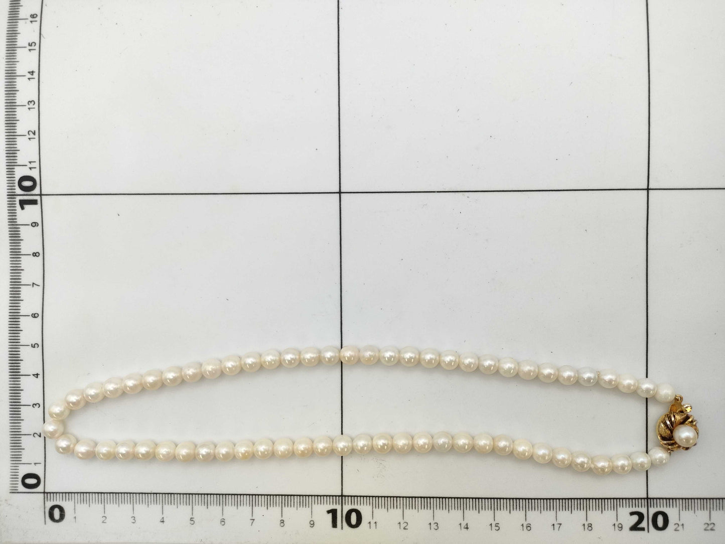 Pearl diameter approximately 5.9mm-6.3mm, Sterling Silver, 25.0g, Necklace