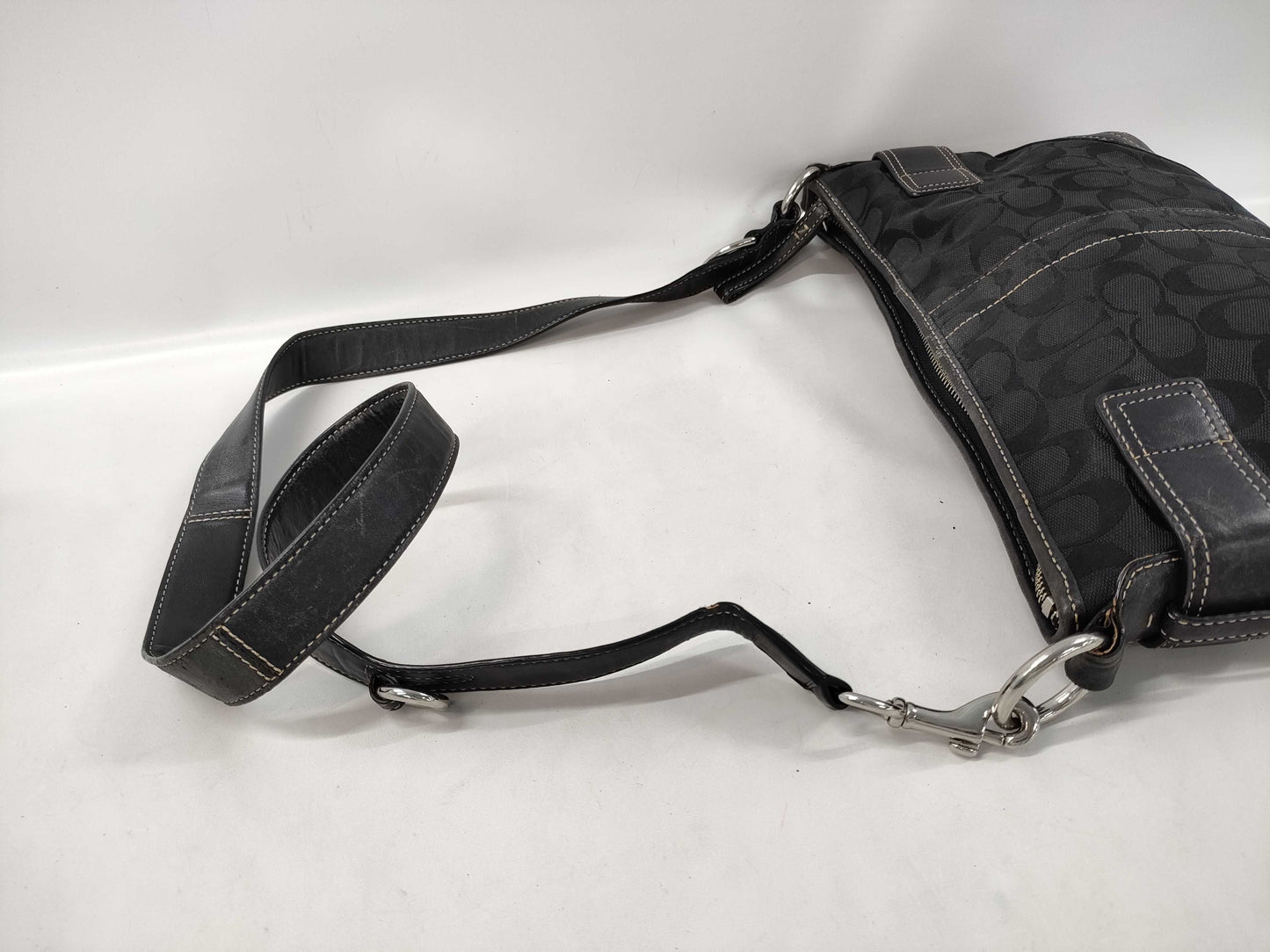 COACH Shoulder Bag Black Signature M0968-F07077 Shoulder Bag