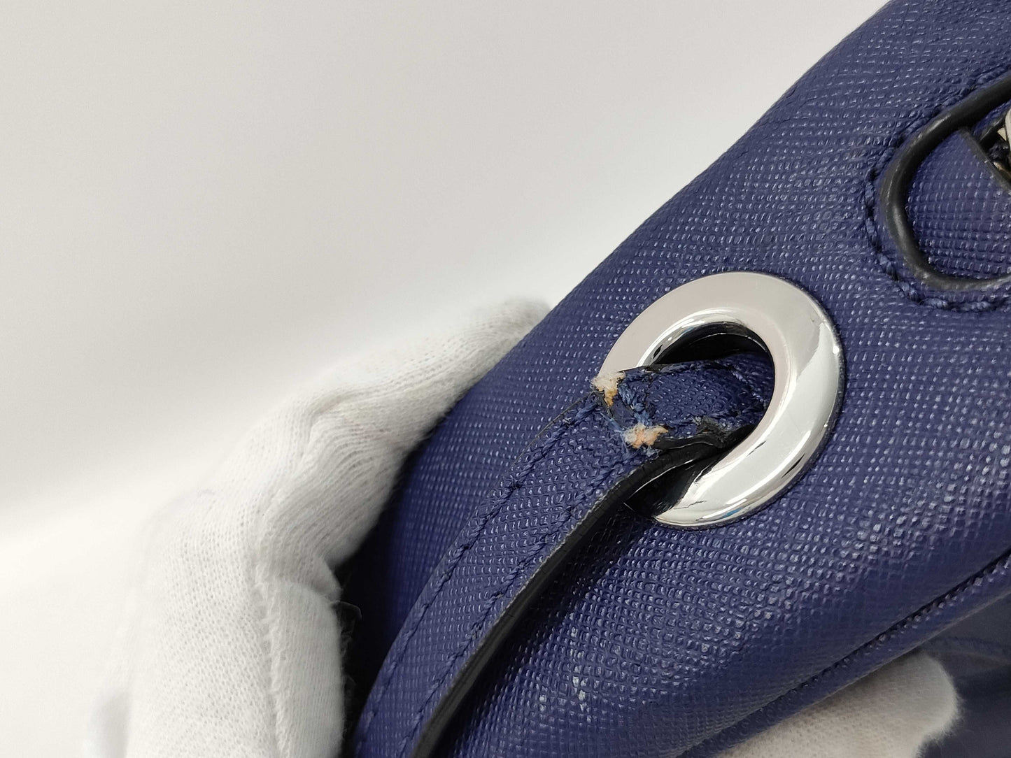 Michael Kors Quilted Matelasse Shoulder Bag in Blue