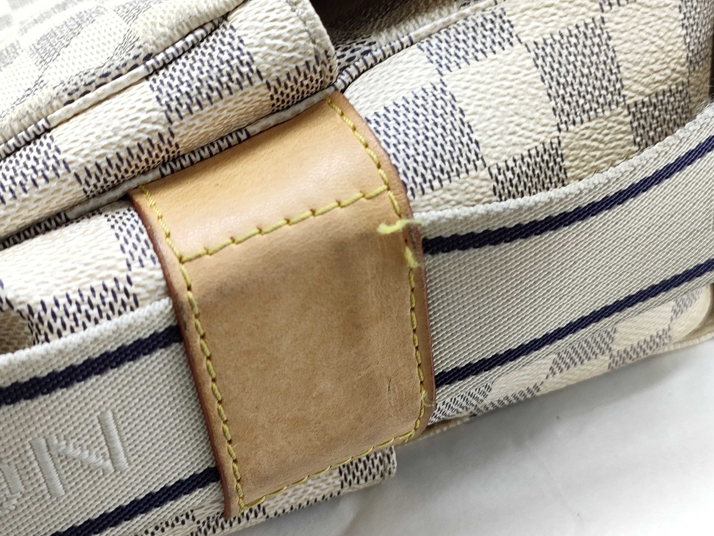 LOUIS VUITTON Damier Azur LOUIS VUITTON Naviglio N51189 Shoulder Bag
