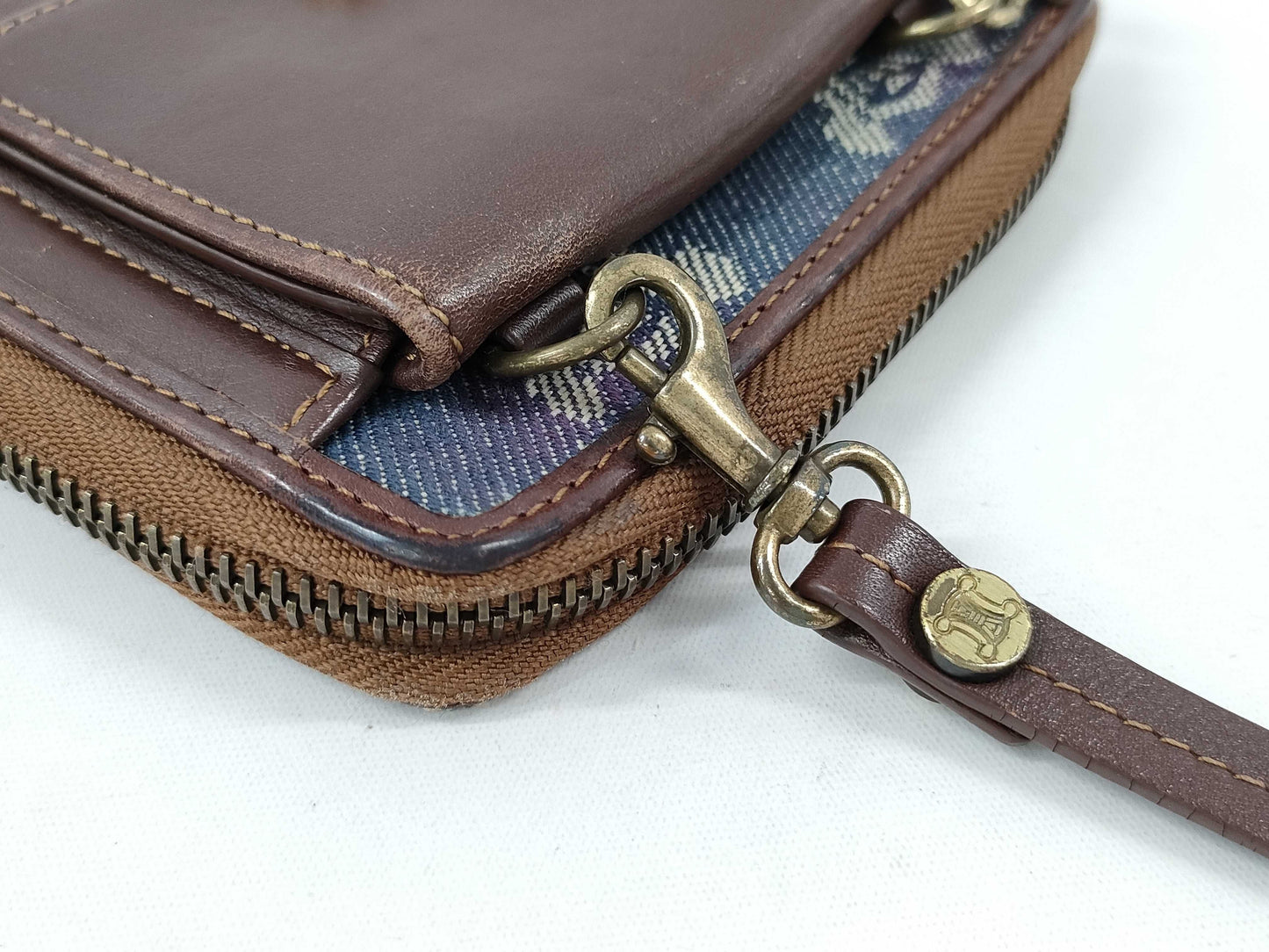 CELINE Denim Pouch Shoulder Bag