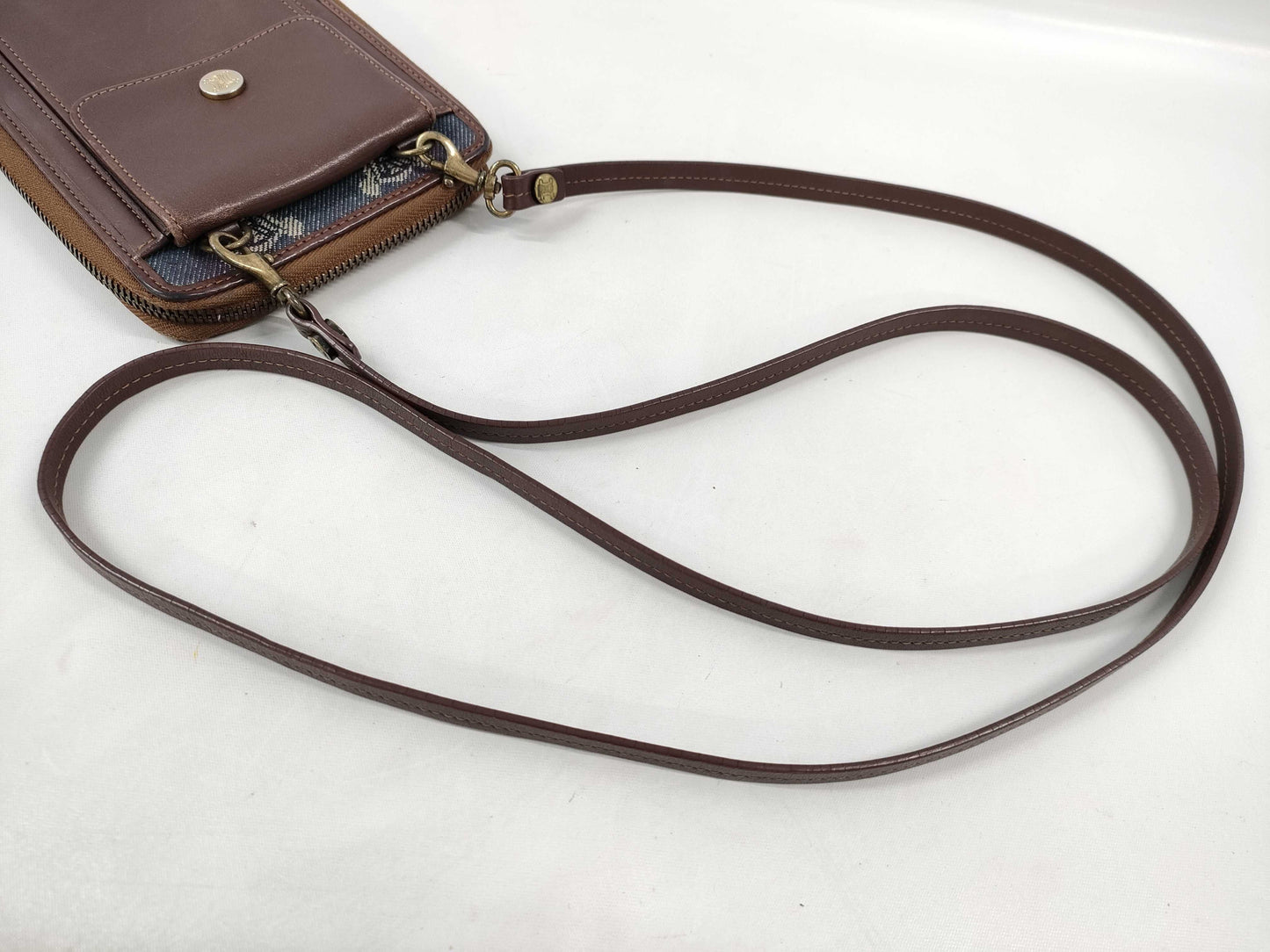 CELINE Denim Pouch Shoulder Bag