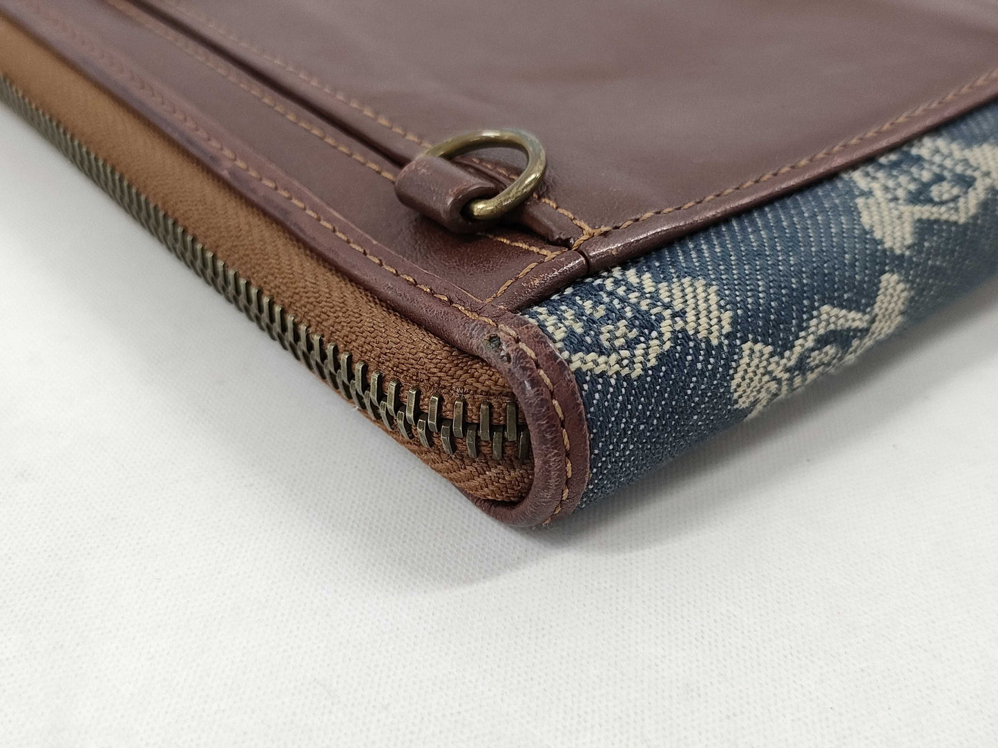 CELINE Denim Pouch Shoulder Bag