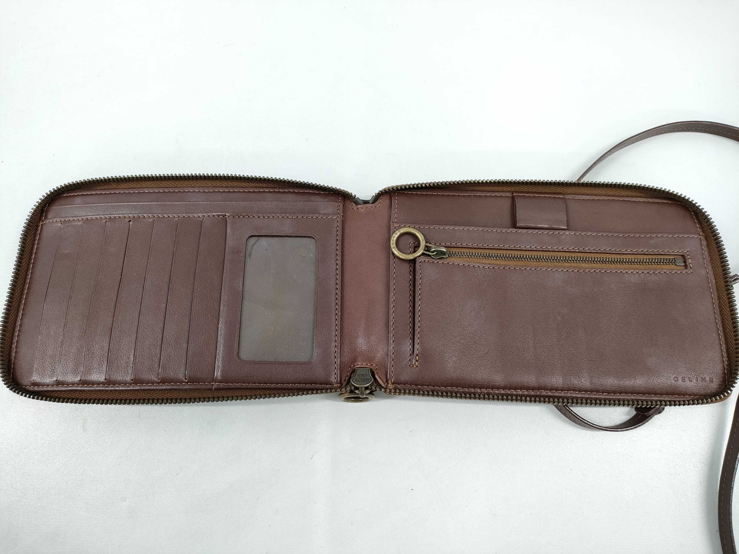 CELINE Denim Pouch Shoulder Bag