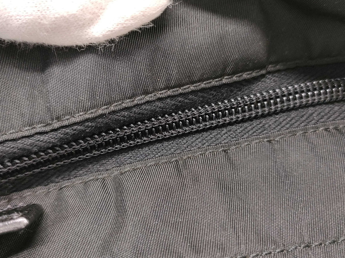 PRADA Nylon Prada Shoulder Bag with Triangle Logo in Black