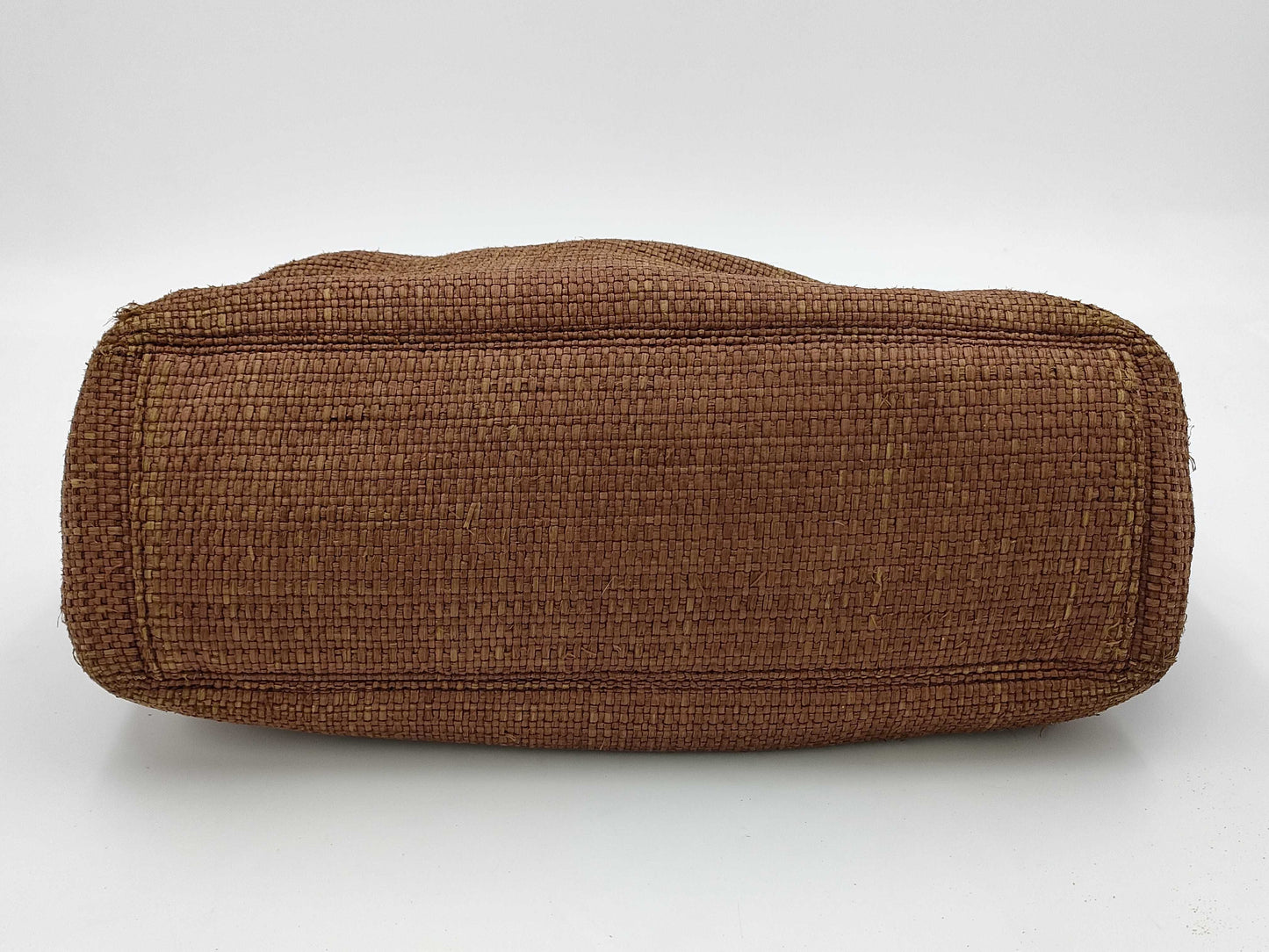 CHANEL Wooden Handle Basket Bag Brown No. 6 Tote Bag