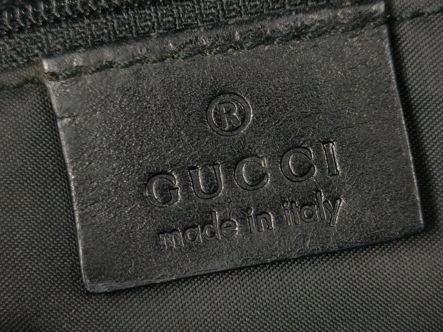 GUCCI Bamboo Hand Black Handbag