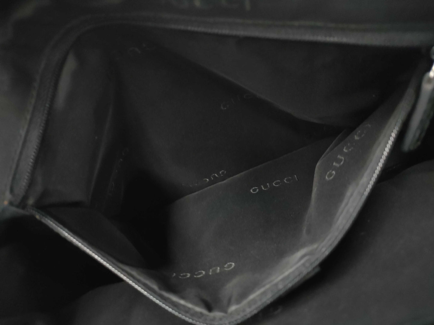 GUCCI Bamboo Hand Black Handbag