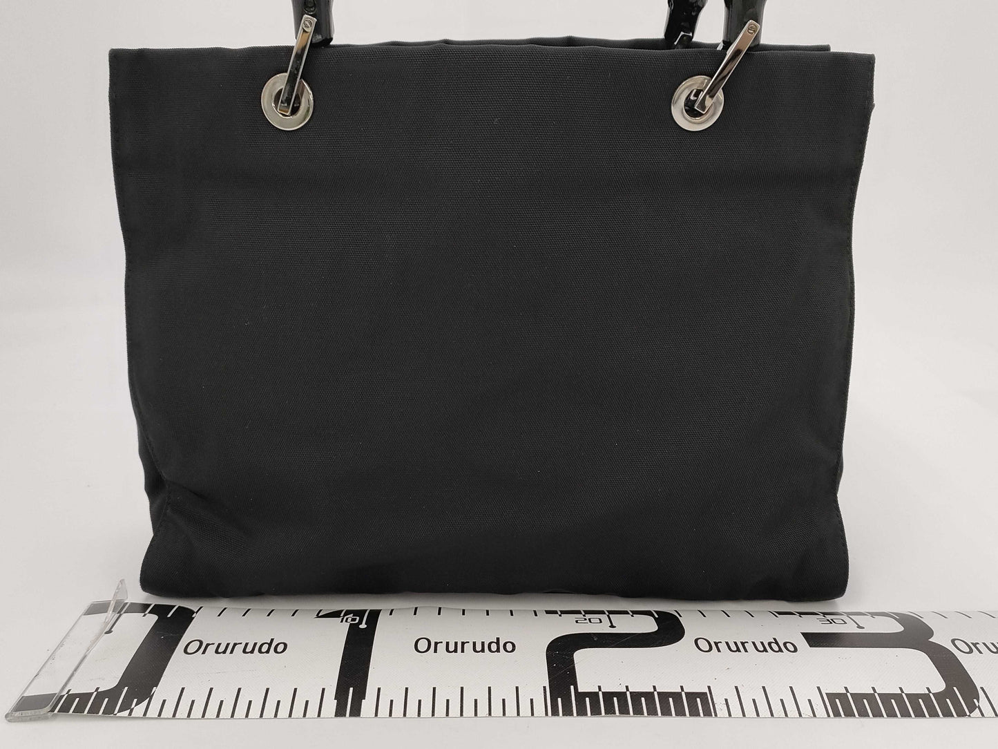 GUCCI Bamboo Hand Black Handbag
