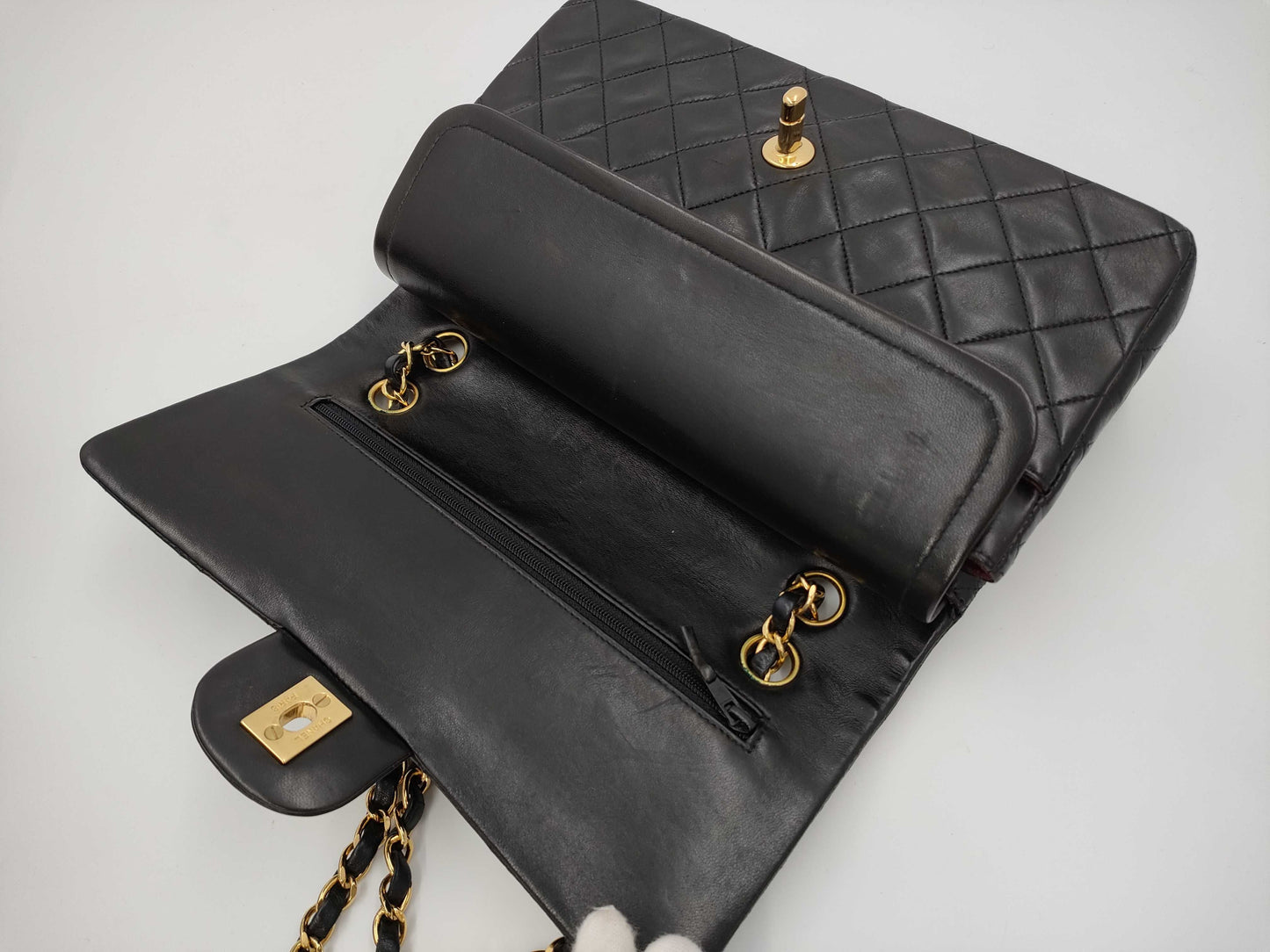 CHANEL Double Flap 25 Black Shoulder Bag, No. 4