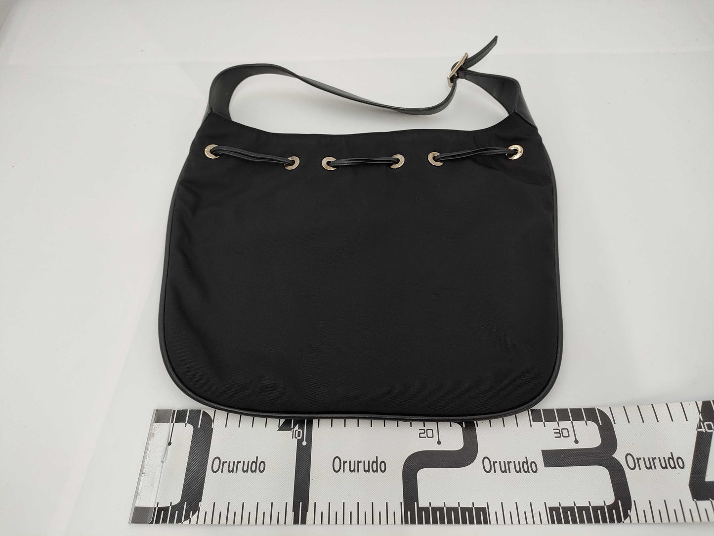 GUCCI Black Canvas Shoulder Bag