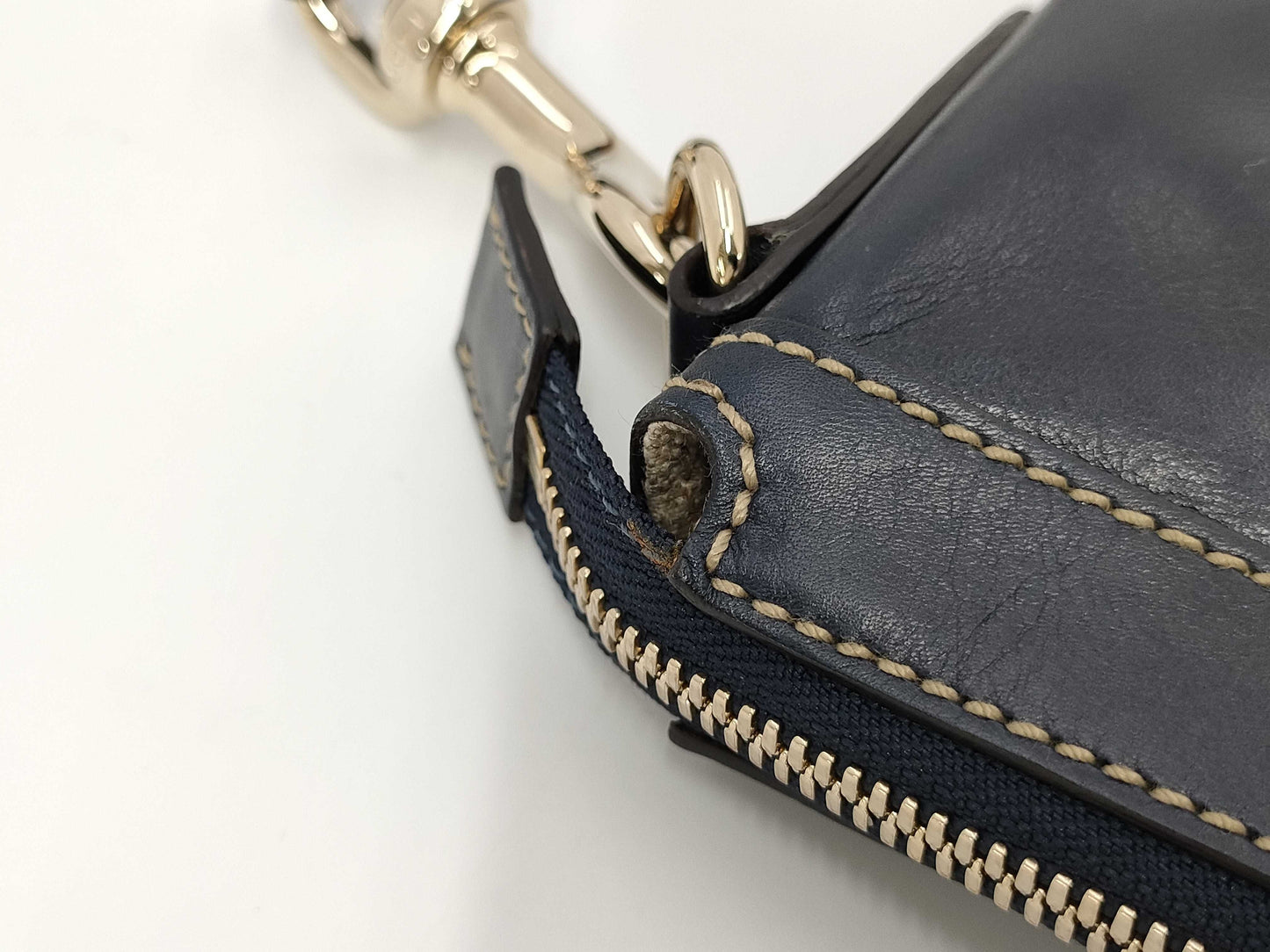 GUCCI Sherry Navy Shoulder Bag