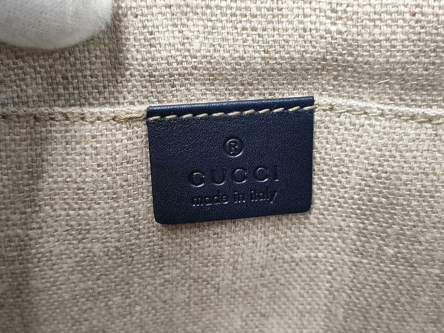 GUCCI Sherry Navy Shoulder Bag