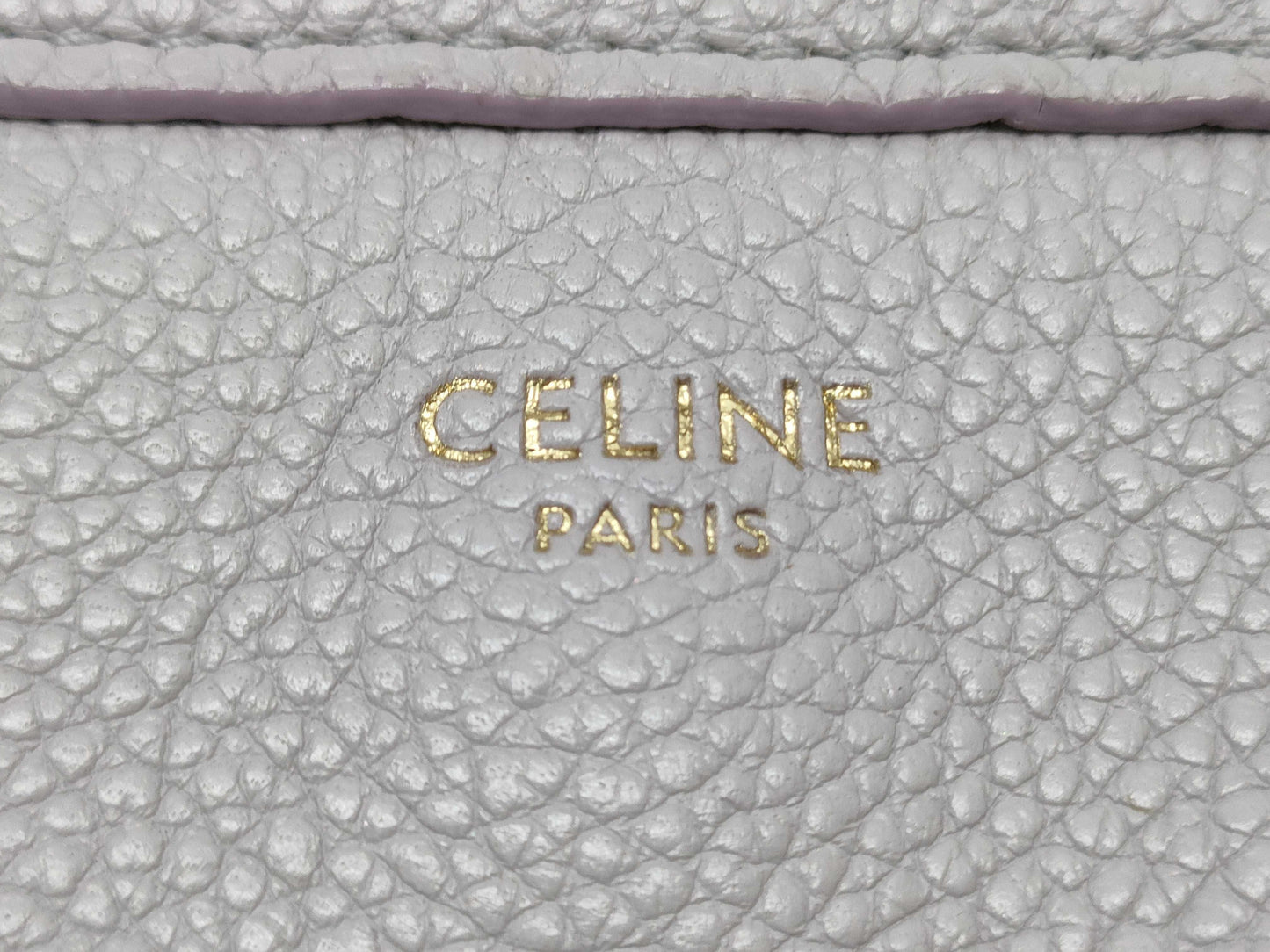 CELINE Leather Small Fold Cabas Handbag